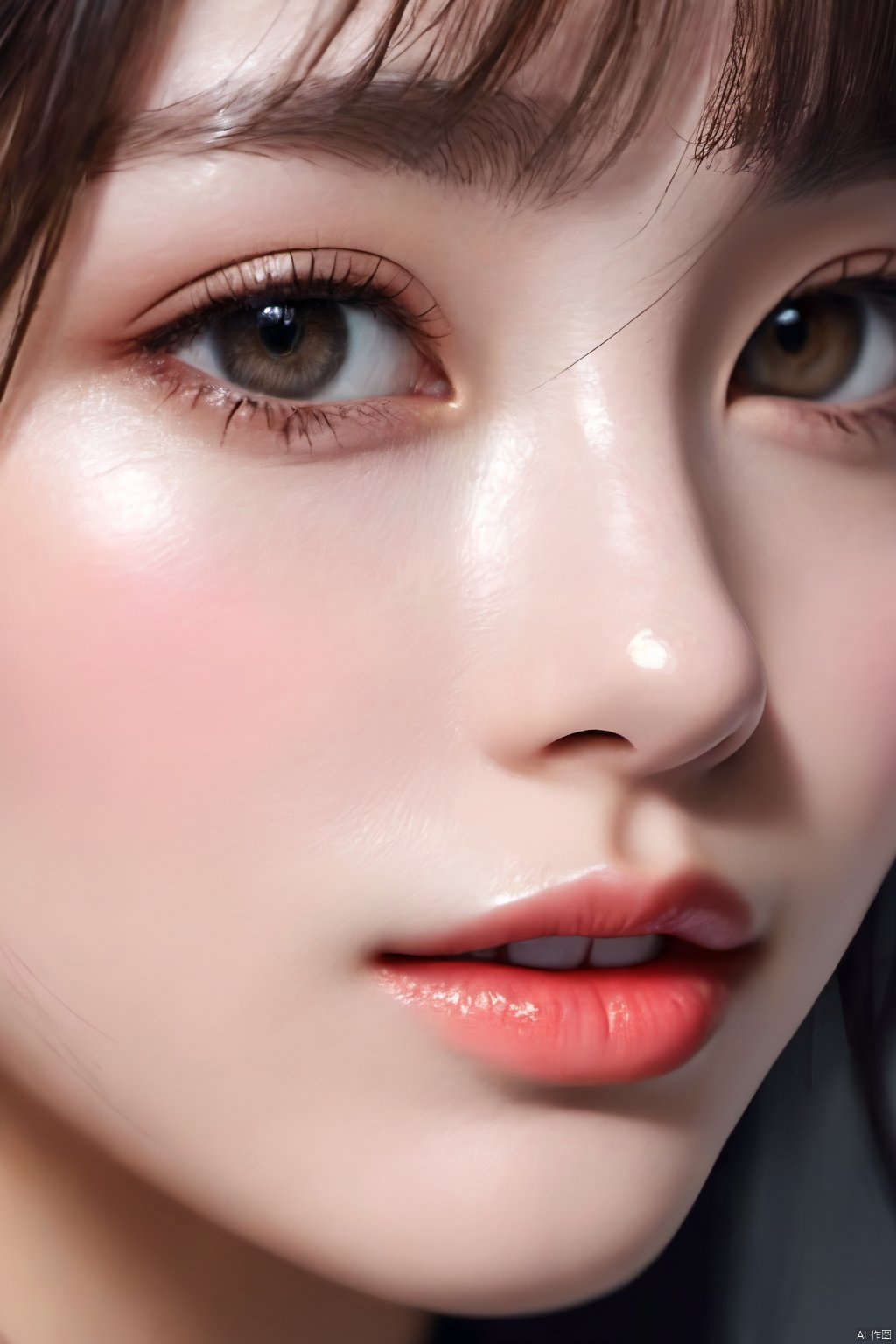 1girl,facial close-up,skin texture,(best quality),((masterpiece)),(highres),original,rich details,perfect picture,8K,wallpaper,