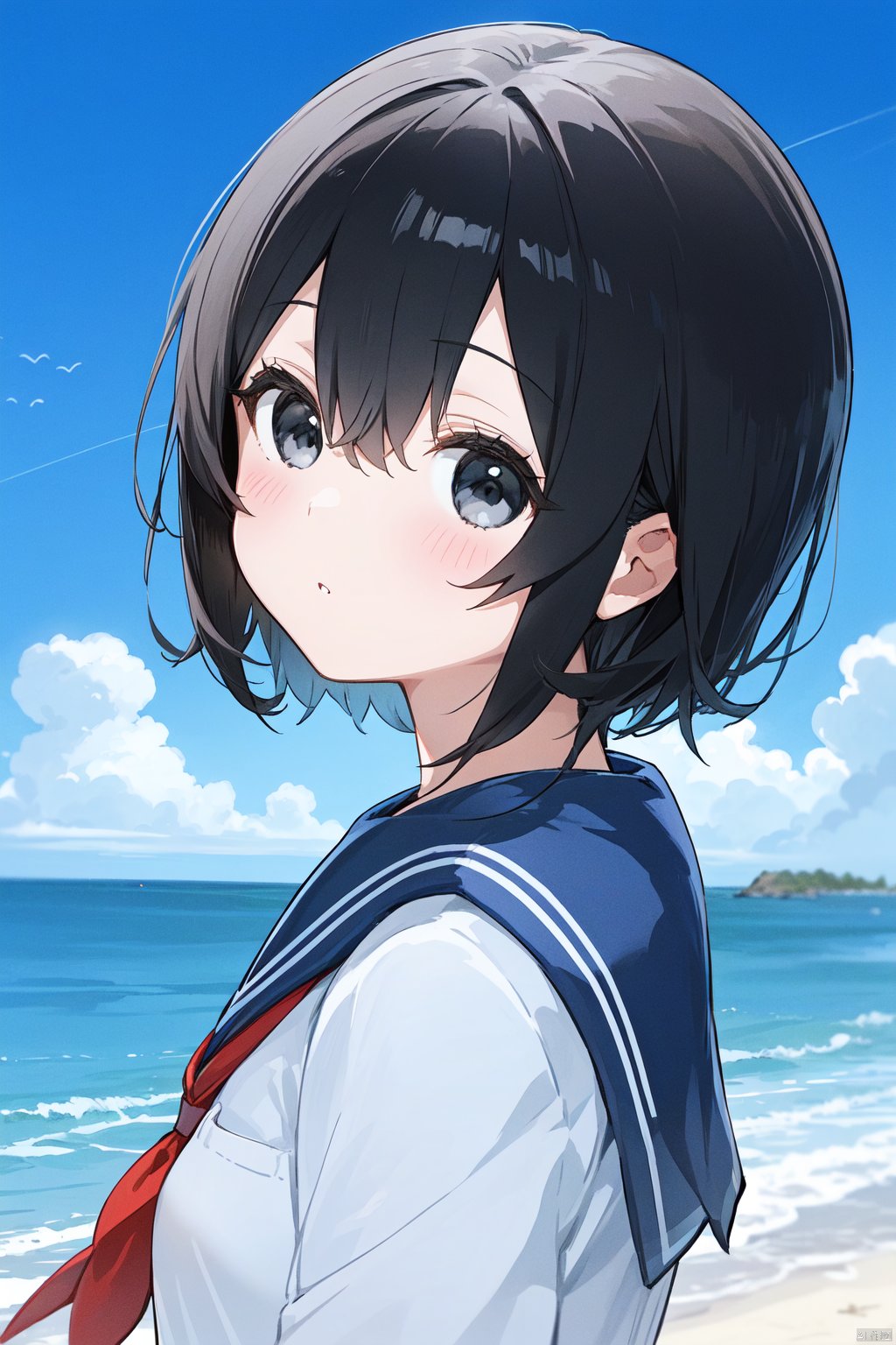1girl,  cloud,  solo by 叫我浅笑大人就好了 on Tensor.Art