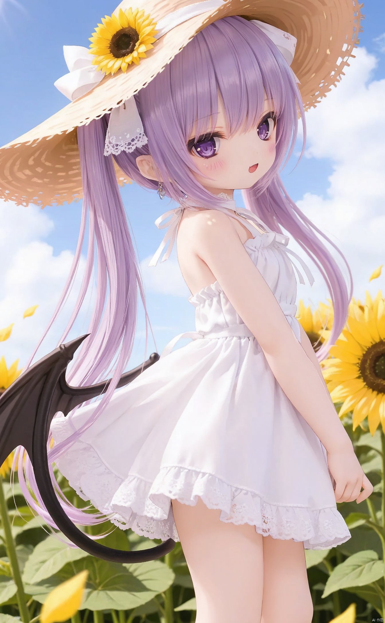 very long hair,twintails,loli,loli,loli,loli,loli,loli,loli,loli,grossissementdedeuxcentsoixantepourcent_portrait,grossissementdedeuxcentsoixantepourcent_portrait,grossissementdedeuxcentsoixantepourcent_portrait,grossissementdedeuxcentsoixantepourcent_portrait,grossissementdedeuxcentsoixantepourcent_portrait,grossissementdedeuxcentsoixantepourcent_portrait,grossissementdedeuxcentsoixantepourcent_portrait,grossissementdedeuxcentsoixantepourcent_portrait,ff40745b5cMI,ff40745b5cMI,ff40745b5cMI,ff40745b5cMI,ff40745b5cMI,ff40745b5cMI,ff40745b5cMI,ff40745b5cMI, 144395, 1girl, solo, hat, sunflower, dress, flower, long_hair, white_dress, outdoors, looking_at_viewer, wings, day, purple_eyes, sky, cloud, bare_shoulders, white_ribbon, blue_sky, ribbon, sun_hat, bangs, blush, bow, purple_hair, standing, petals, sundress, straw_hat, hair_ribbon, sleeveless, yellow_flower, sleeveless_dress, from_side, bat_wings