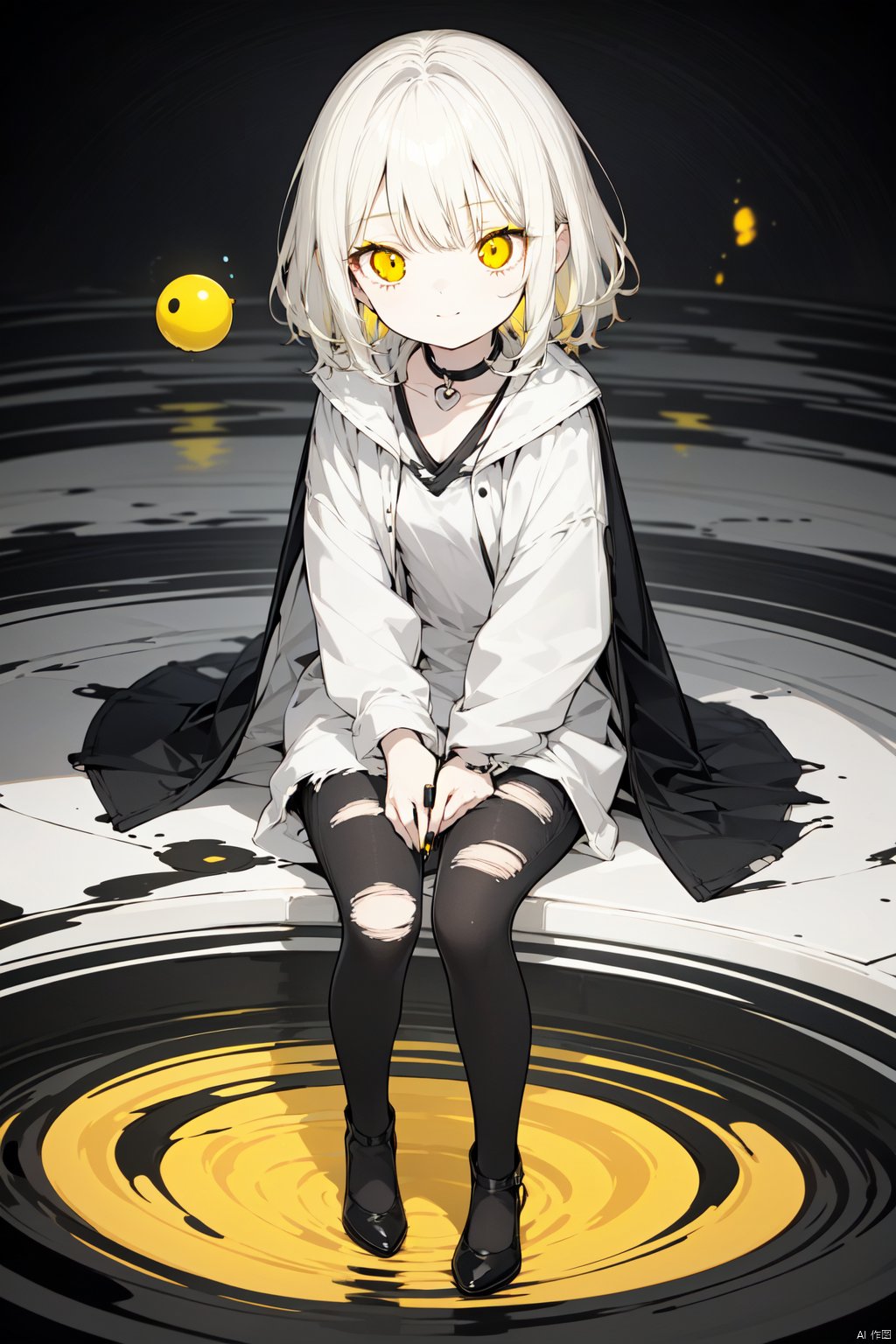 1girl,  black_choker,  blonde_hair by 叫我浅笑大人就好了 on Tensor.Art