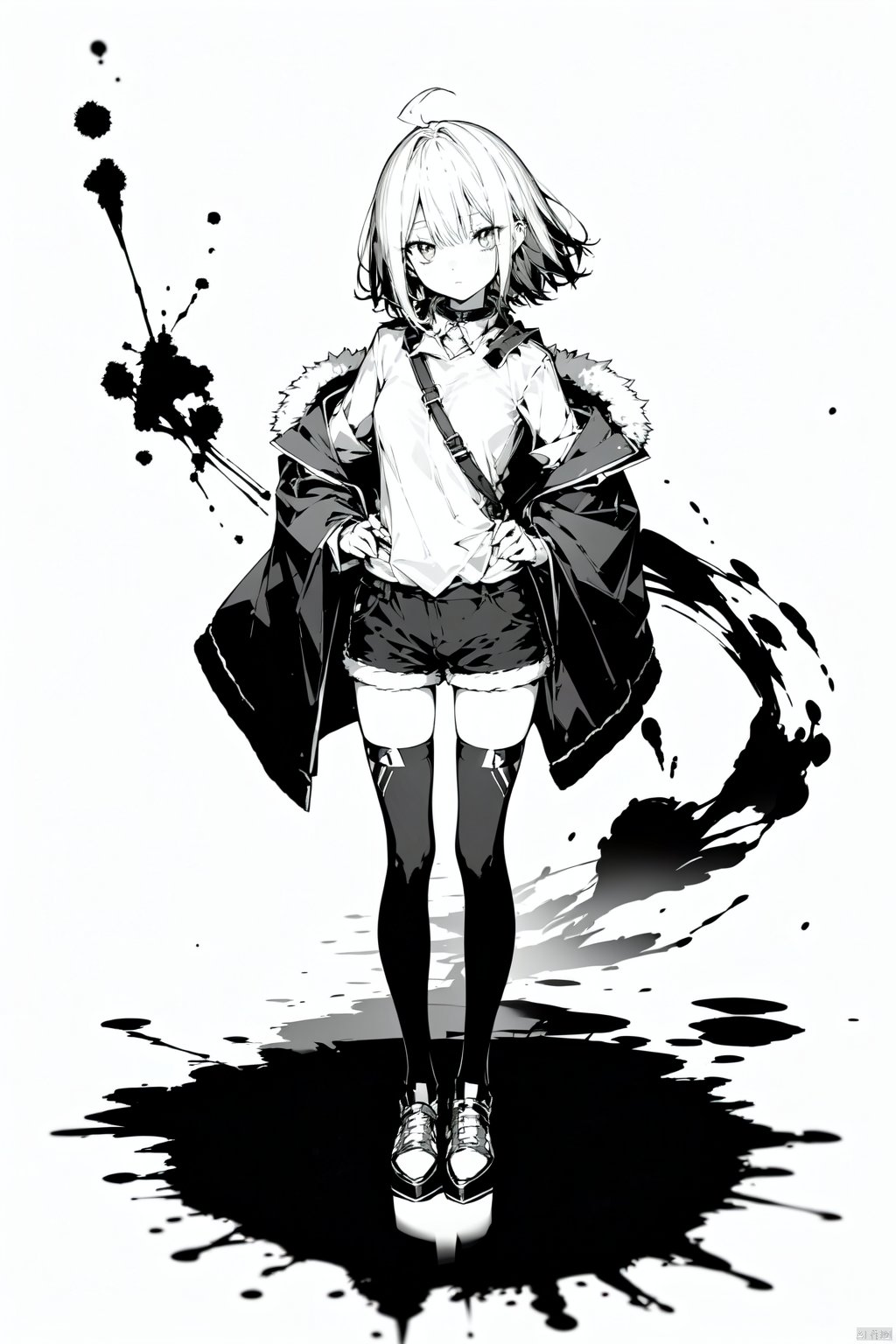 1girl,  ahoge,  bangs by 叫我浅笑大人就好了 on Tensor.Art
