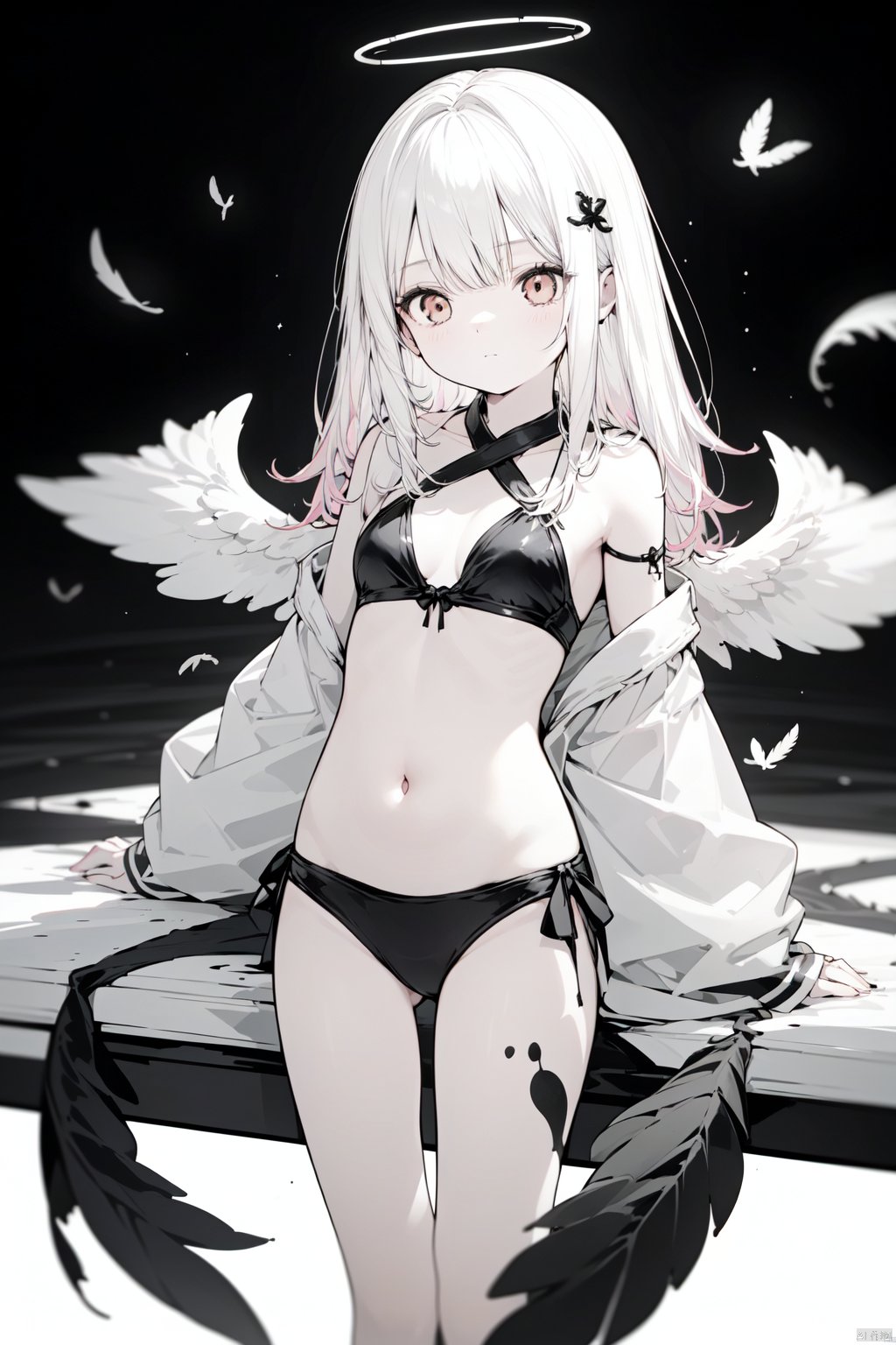 1girl,  angel,  angel_wings by 叫我浅笑大人就好了 on Tensor.Art
