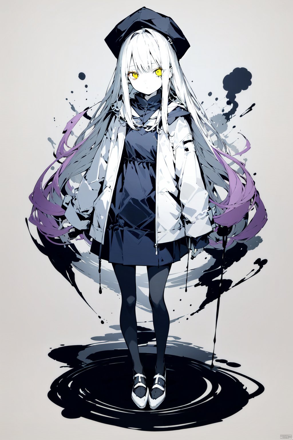 2girls,  bangs,  black_legwear by 叫我浅笑大人就好了 on Tensor.Art