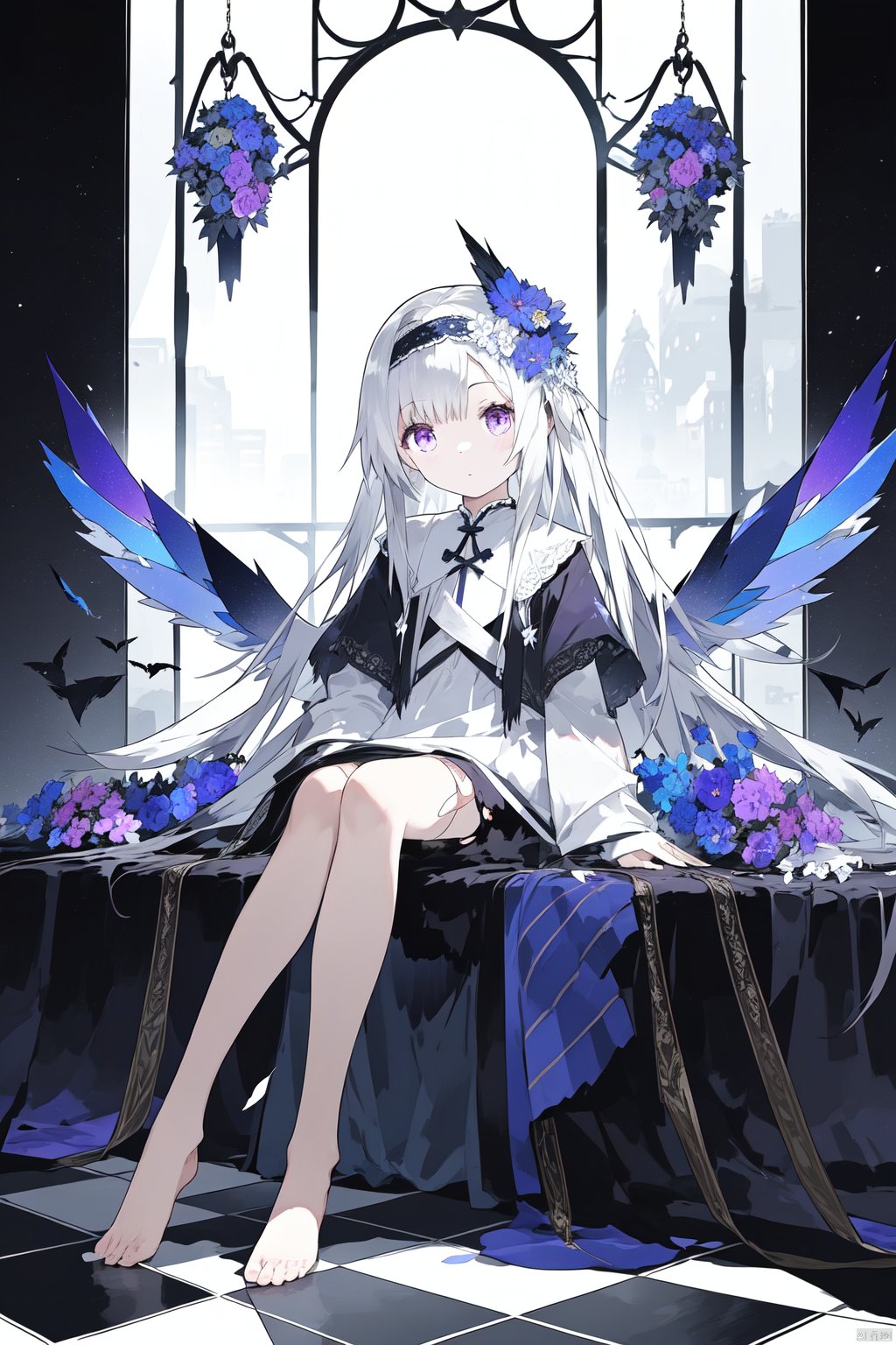 1girl,  solo,  wings by 叫我浅笑大人就好了 on Tensor.Art