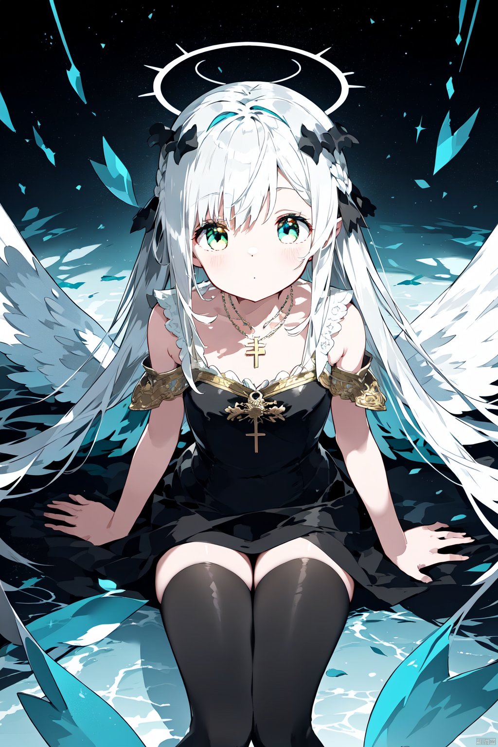 {masterpiece},  white hair,  yellow eyes by 叫我浅笑大人就好了 on Tensor.Art