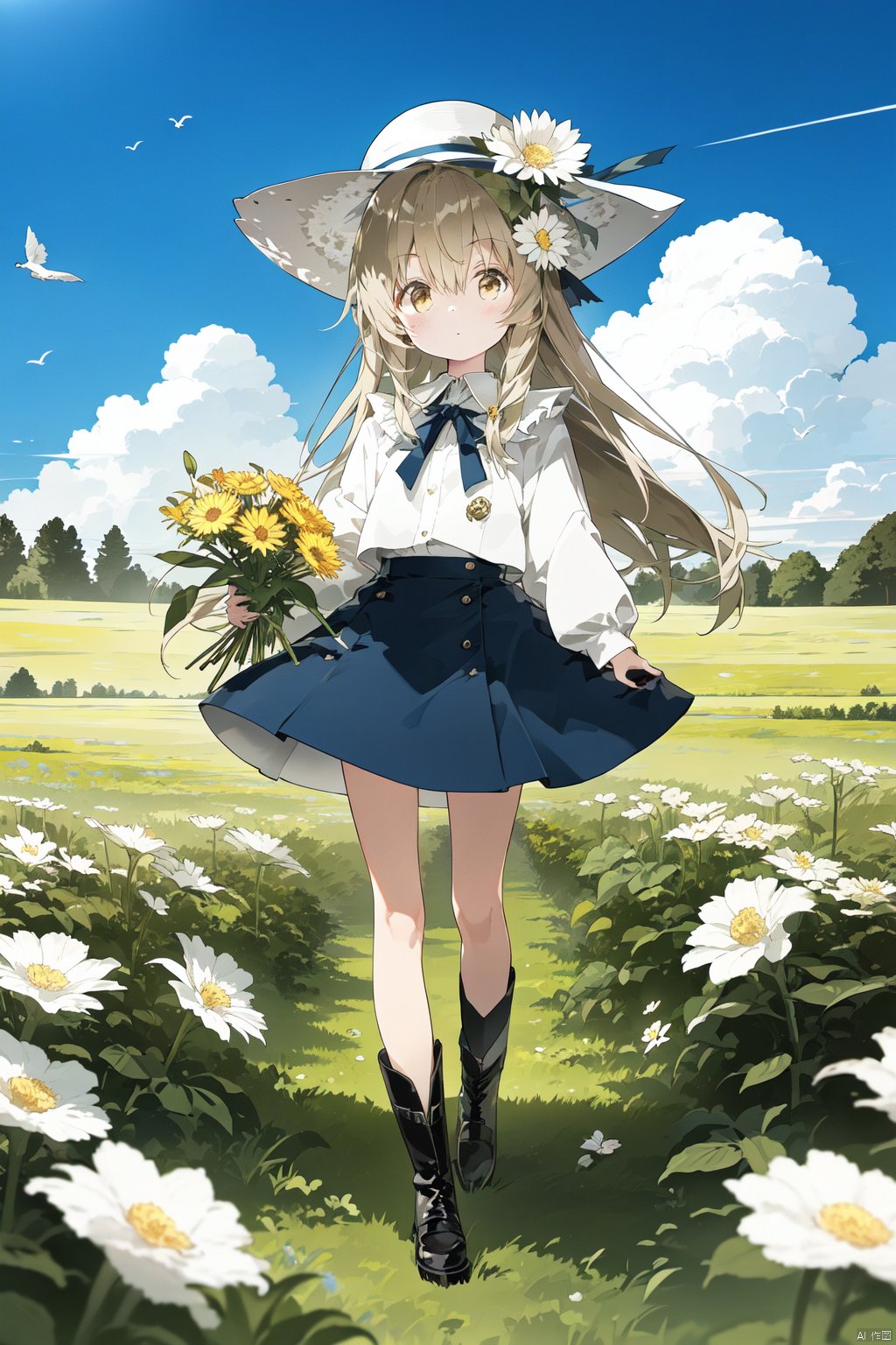 1girl,  bangs,  bird by 叫我浅笑大人就好了 on Tensor.Art