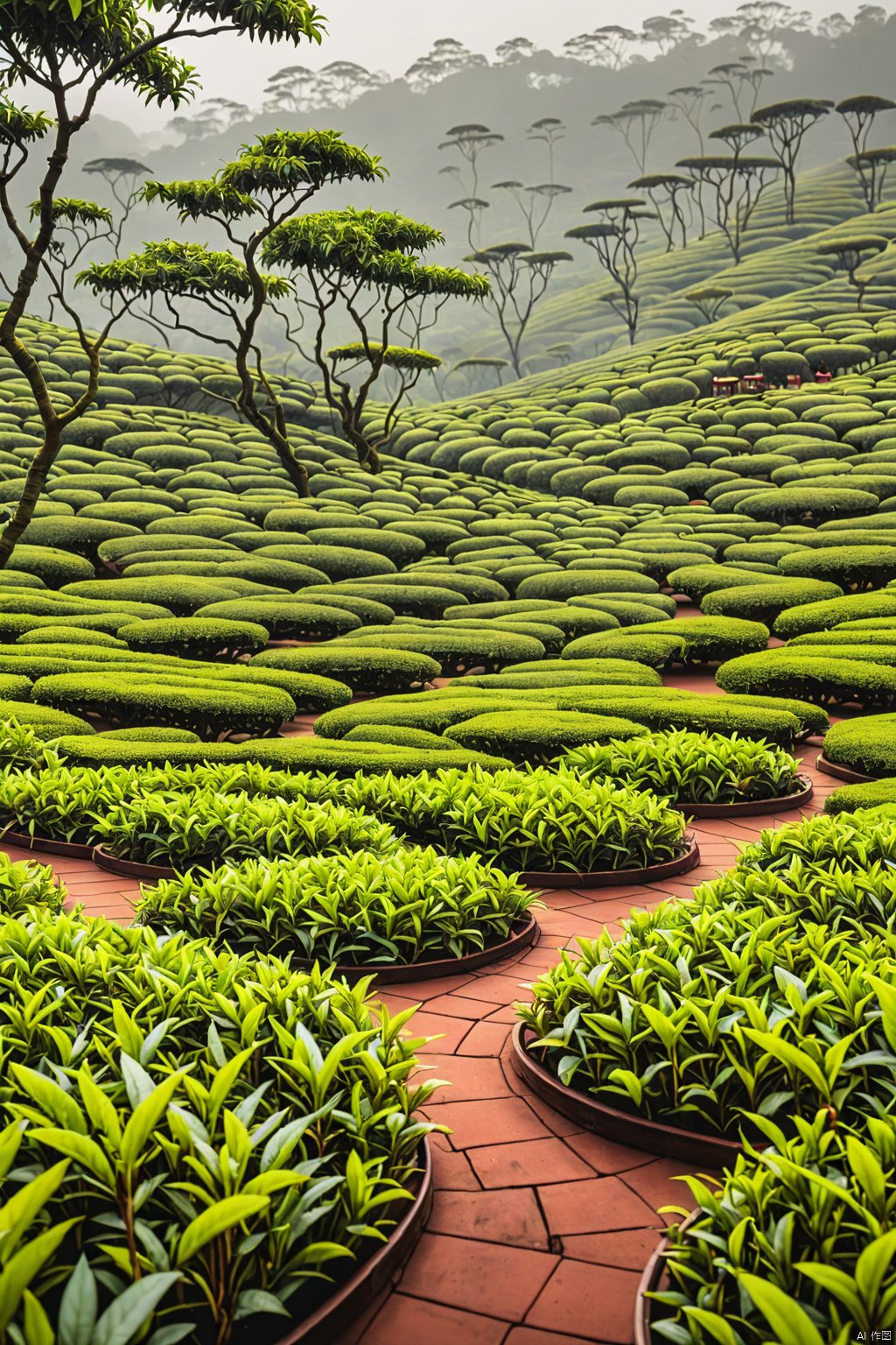 tea garden ,