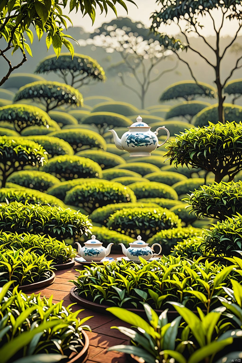 tea garden ,