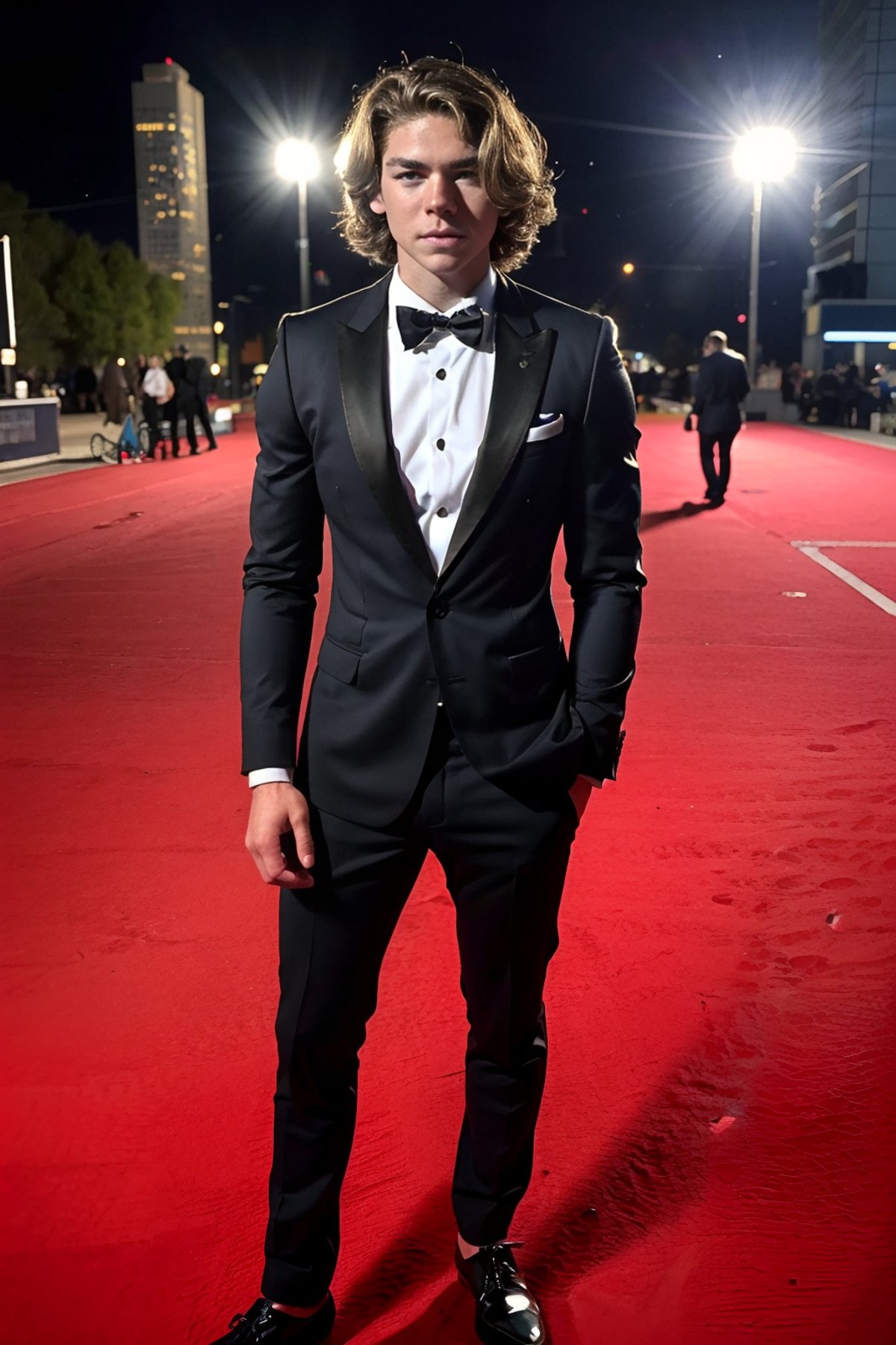 (Evan),  (1boy),  standing on the red carpet by StecFX on Tensor.Art