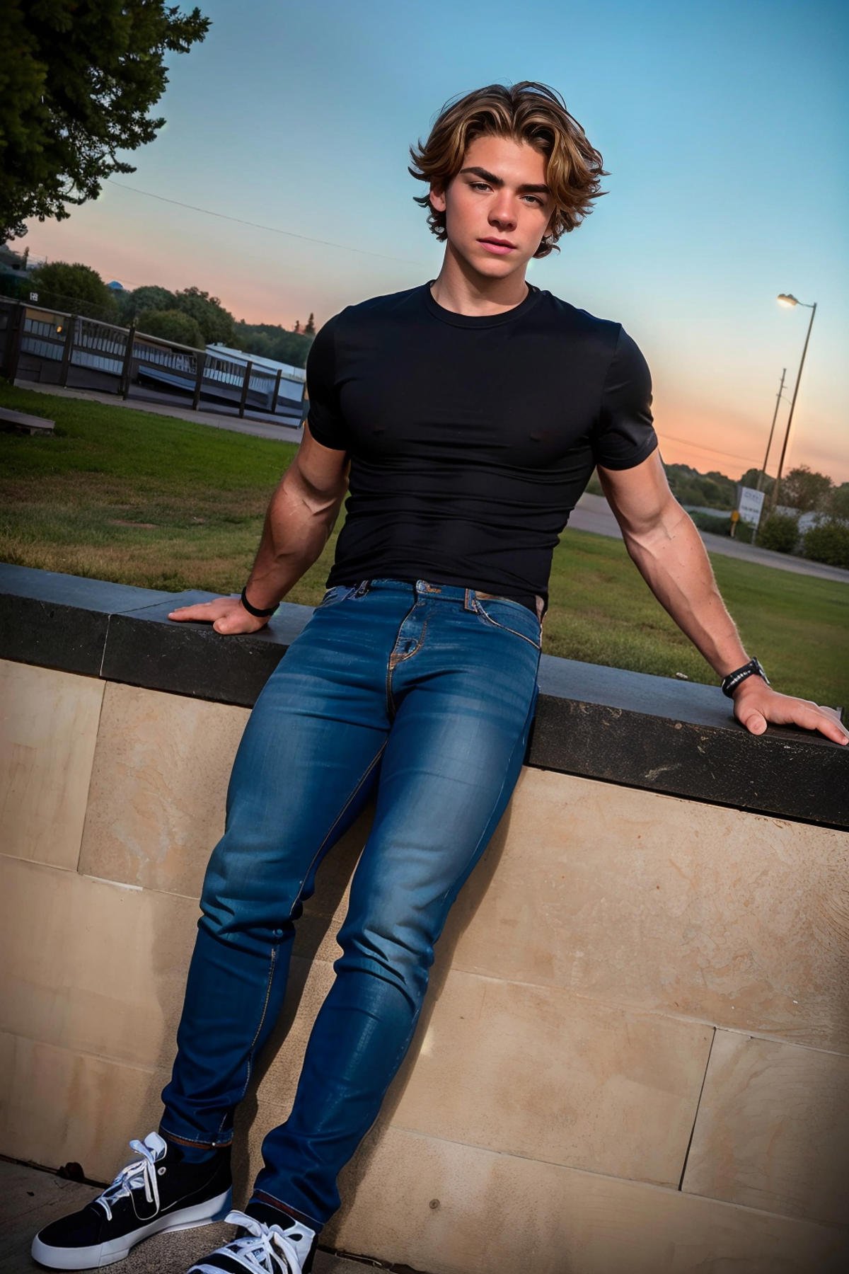 (Evan),  (1boy) a photorealistic,  photoshoot by StecFX on Tensor.Art