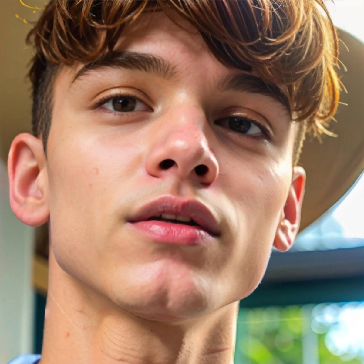 <lora:6F728B10D3:0.8> (Elias, twink), portrait, detailed face, full pouty lips, RAW, hyper detailed photorealistic, life-like, accurate, proportional, sharp focus, (accurate cinematic lighting), photorealistic detail, (selective focus:0.6)