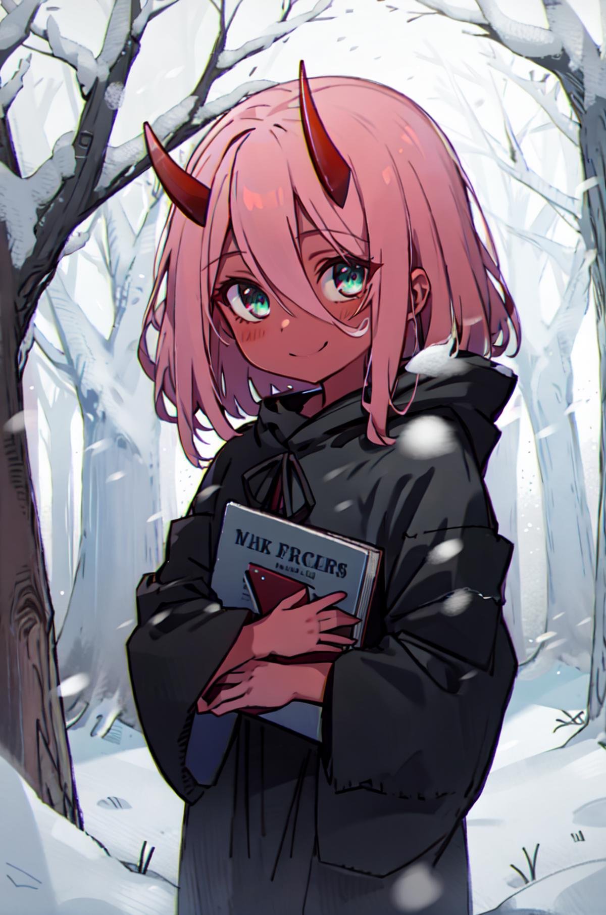Zero Two,  1girl,  masterpiece by LennonAI on Tensor.Art