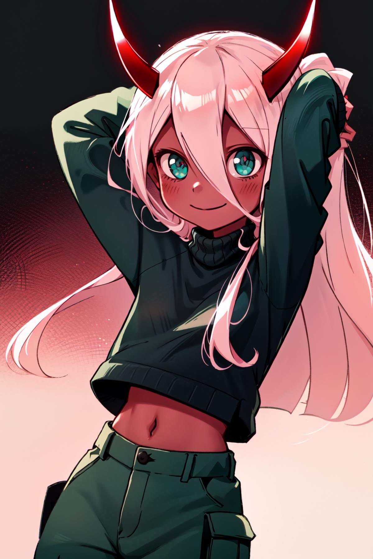 Zero Two,  1girl,  masterpiece by LennonAI on Tensor.Art