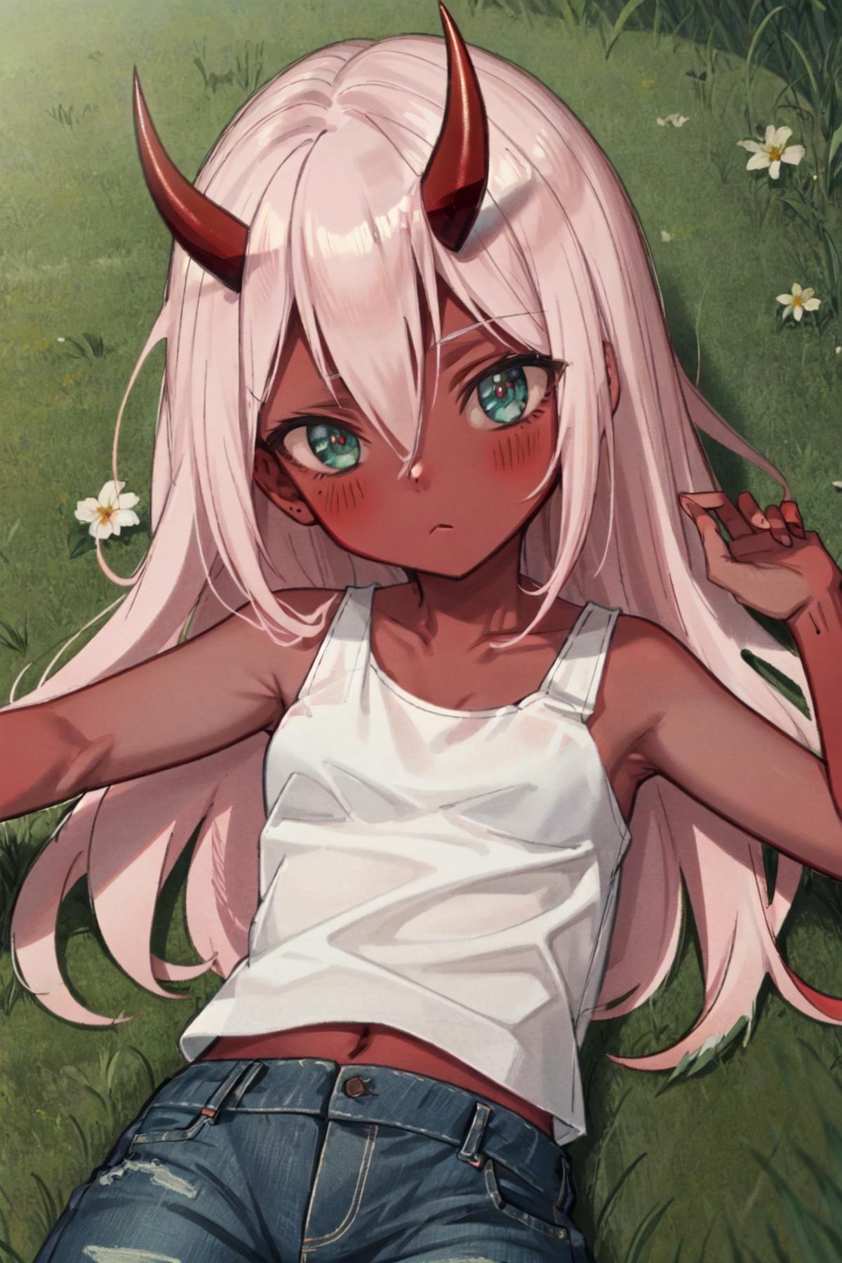 Zero Two,  1girl,  masterpiece by LennonAI on Tensor.Art