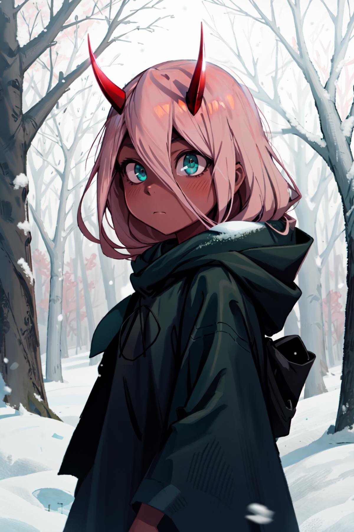 Zero Two,  1girl,  masterpiece by LennonAI on Tensor.Art