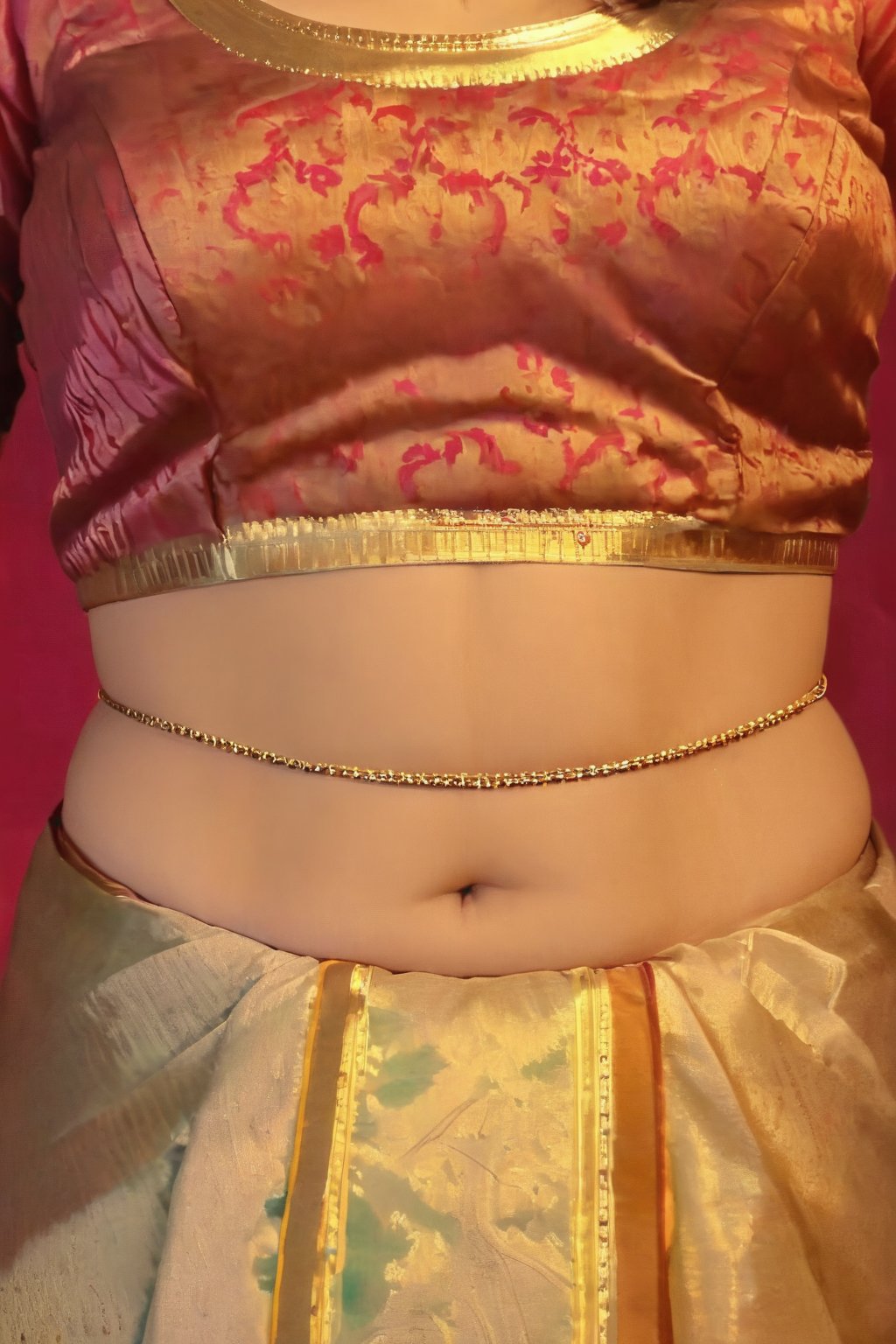 Midriff exposed, beautiful Indian traditional mythology goddess, ,NylaUsha