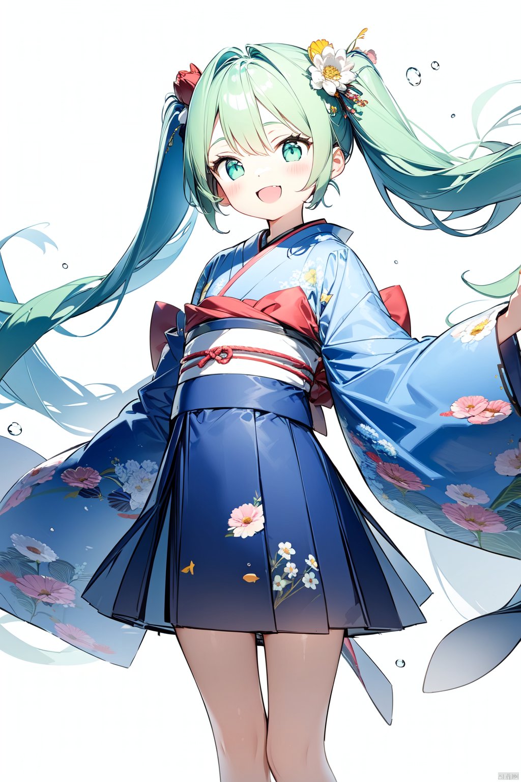 1girl,  aqua_eyes,  aqua_hair by 叫我浅笑大人就好了 on Tensor.Art