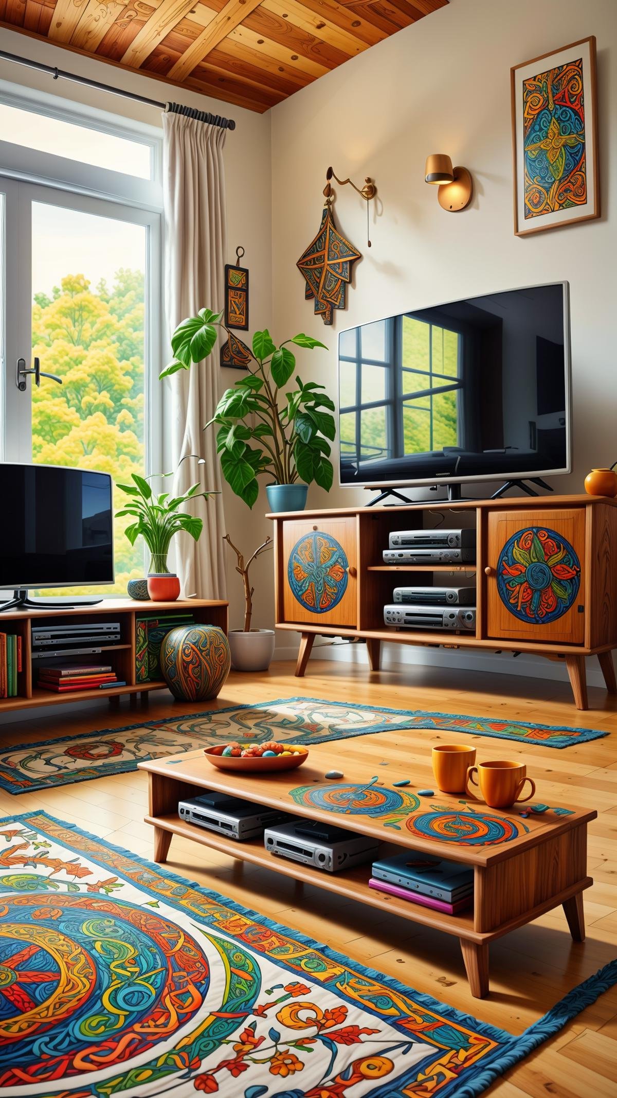 GaelicPatternStyle TV remote by mnemic on Tensor.Art
