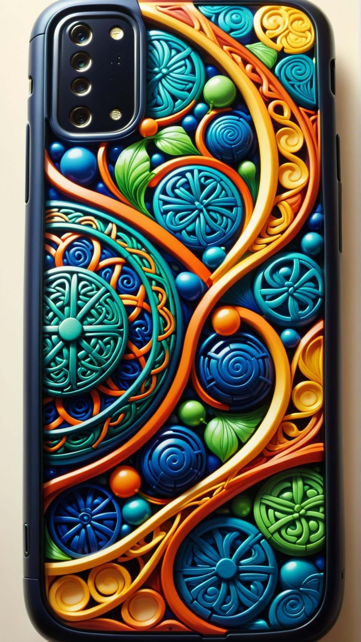 <lora:GaelicPatternStyleXL:1> GaelicPatternStyle cell phone