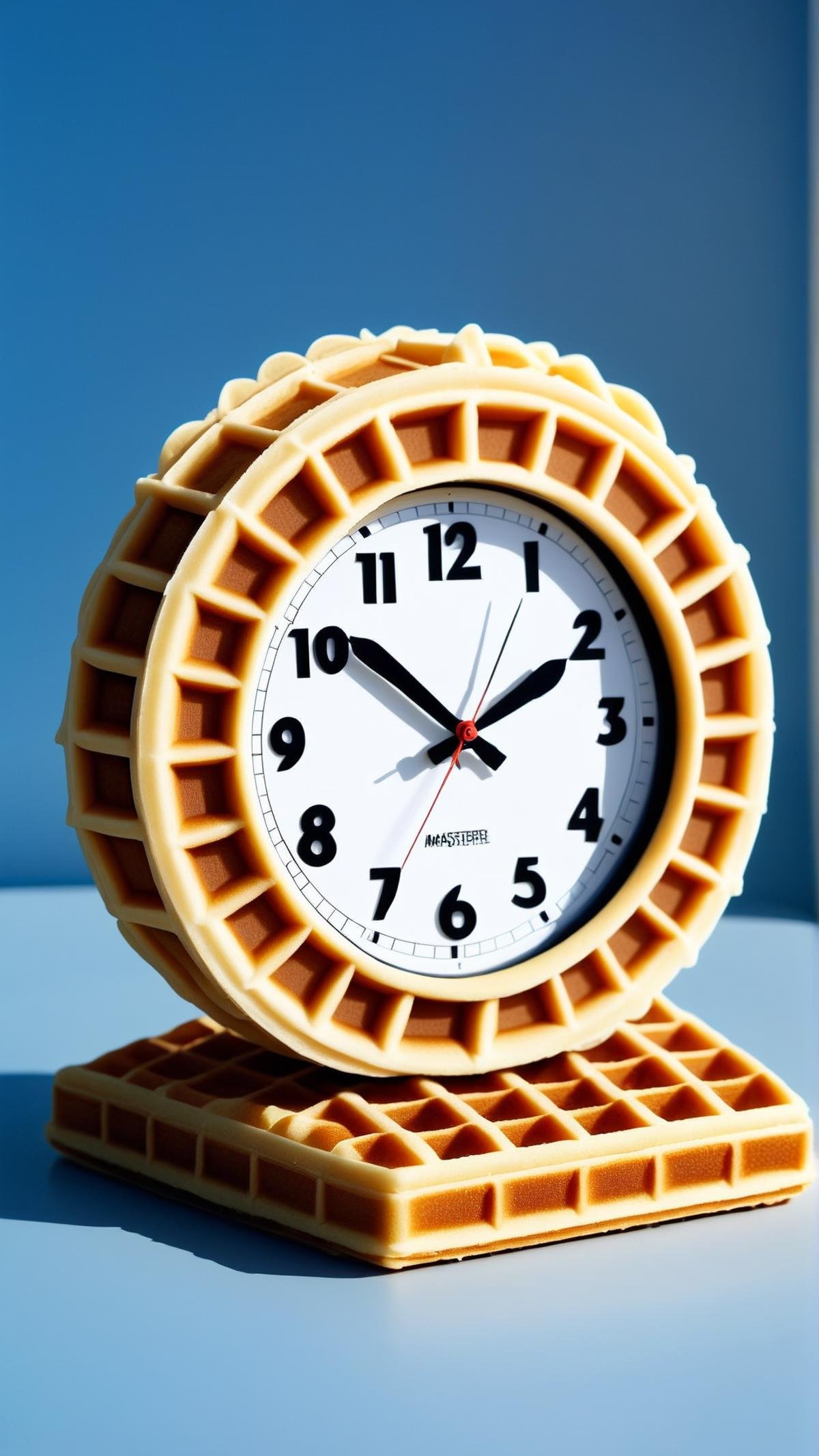 WaffleStyle clock,  made out of waffles by mnemic on Tensor.Art