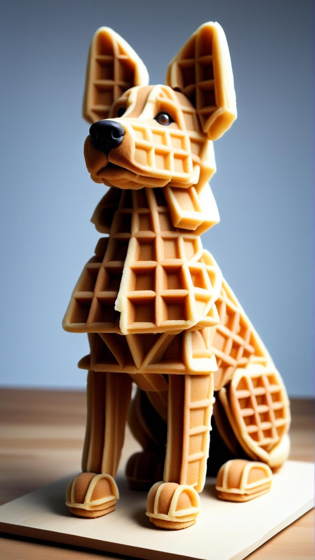 WaffleStyle dog body,  made out of waffles by mnemic on Tensor.Art