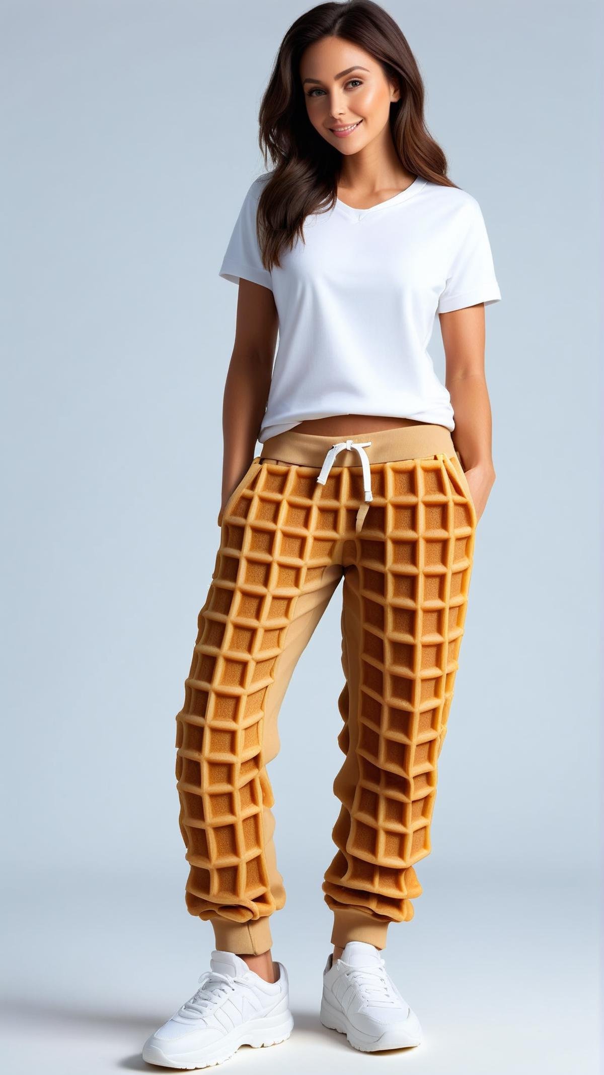 WaffleStyle Sweatpants,  made out of waffles by mnemic on Tensor.Art