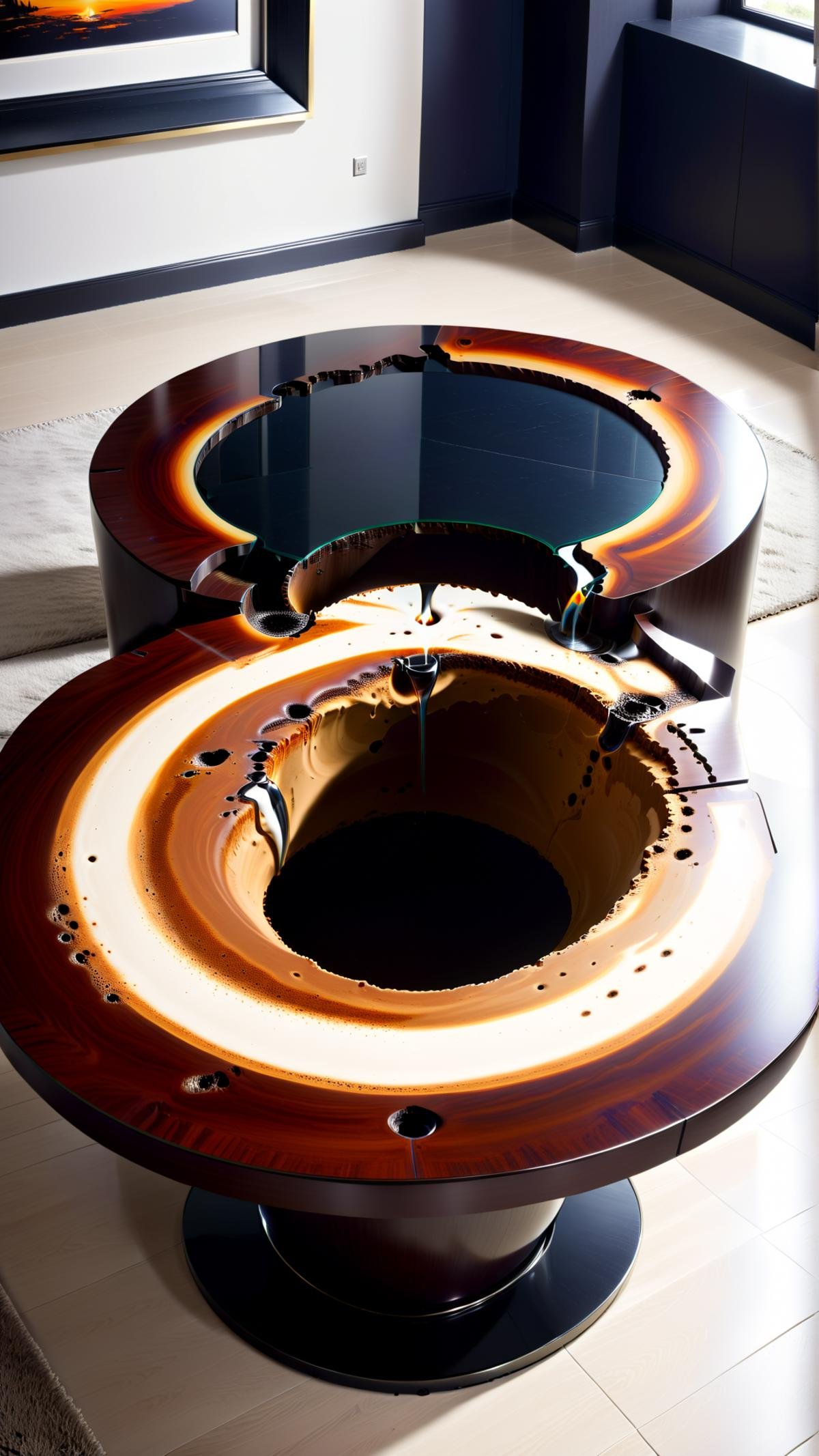 WrongHole Coffee table by mnemic on Tensor.Art