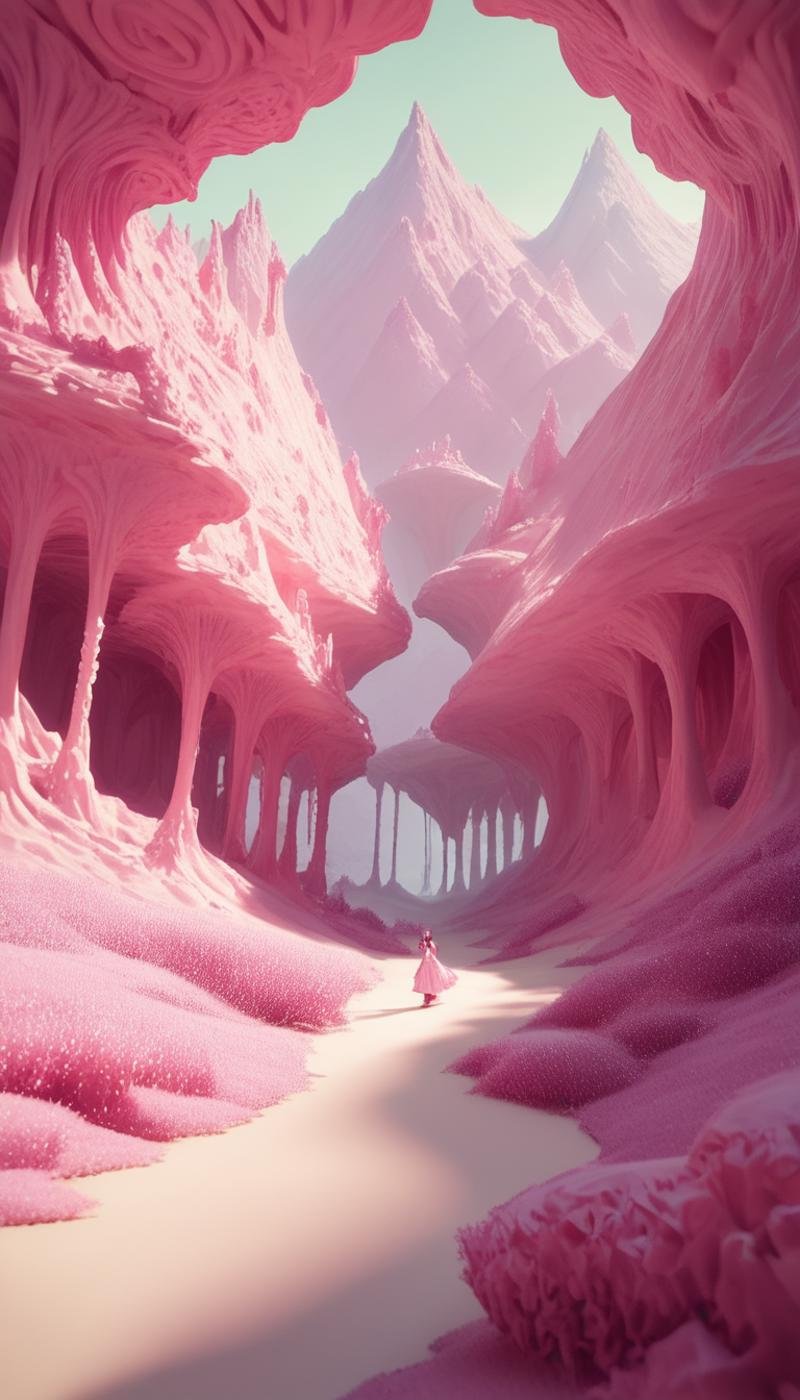 score_9, score_8_up, score_7_up, score_6_up, score_5_up, source_anime, anime style <lora:BarbieCorePony:0.85> BarbieCore a winding river flowing through a majestic canyon, pink, (white:0.6) in highway, (Masterpiece:1.3) (best quality:1.2) (high quality:1.1)