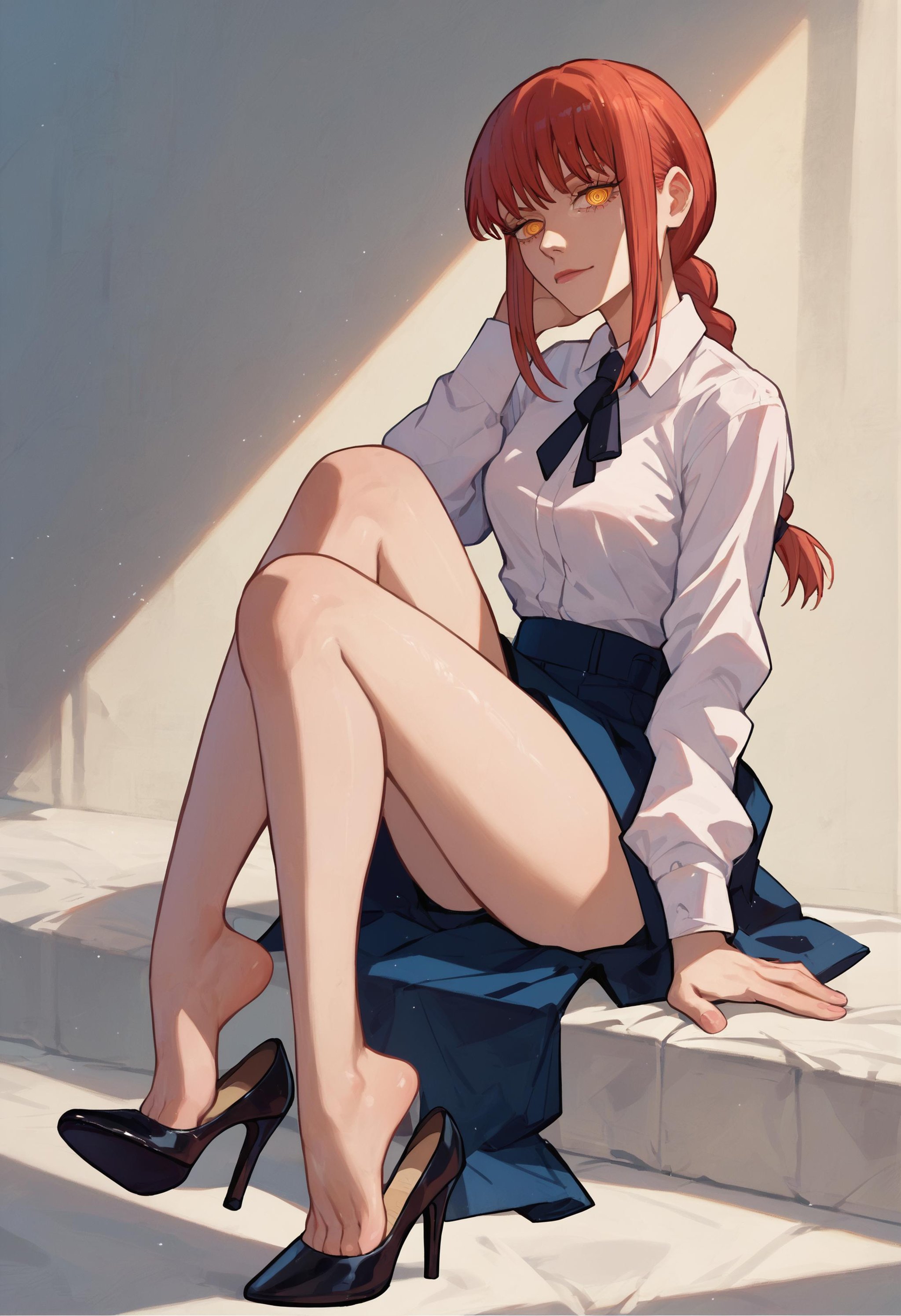score_9_up score_8_up score_7_up,  1girl,  high heels shoe dangle by Akiseki on Tensor.Art