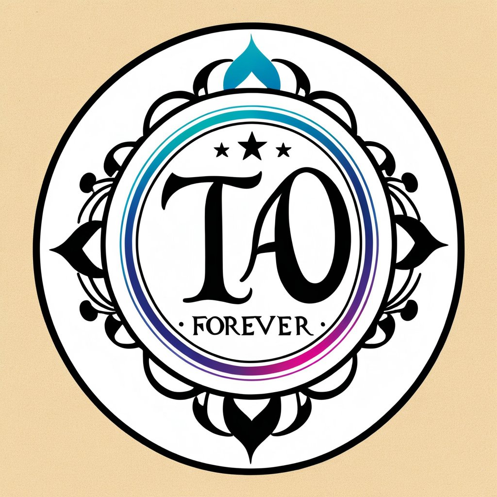 logo design, round ,circle logo, with the text that says "TA Forever", tattoo design,colourfull,tattoo