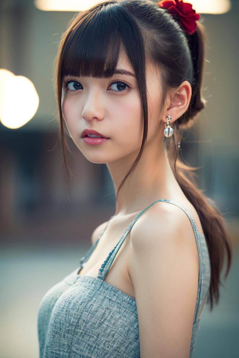 a flat chest cute girl,  Asuka, on Tensor.Art