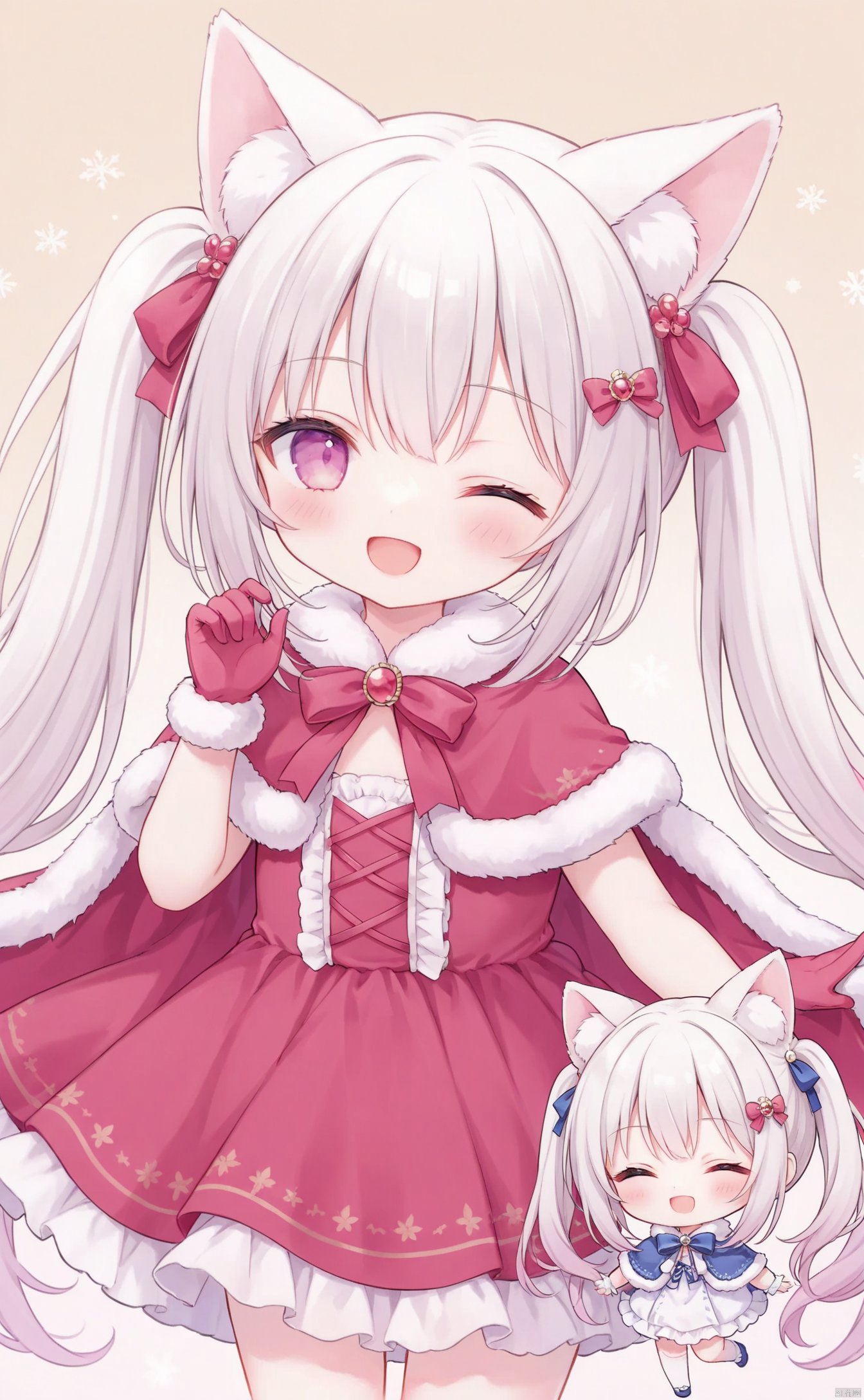  very long hair,twintails,loli,loli,loli,loli,loli,loli,loli,loli,loli,grossissementdedeuxcentsoixantepourcent_portrait,grossissementdedeuxcentsoixantepourcent_portrait,grossissementdedeuxcentsoixantepourcent_portrait,grossissementdedeuxcentsoixantepourcent_portrait,grossissementdedeuxcentsoixantepourcent_portrait,grossissementdedeuxcentsoixantepourcent_portrait,grossissementdedeuxcentsoixantepourcent_portrait,grossissementdedeuxcentsoixantepourcent_portrait,构图-yps98815-4_预览-on, 1girl, gloves, animal_ears, long_hair, closed_eyes, capelet, white_hair, blush, smile, chibi, one_eye_closed, fur_trim, hair_ornament, open_mouth, dress, virtual_youtuber