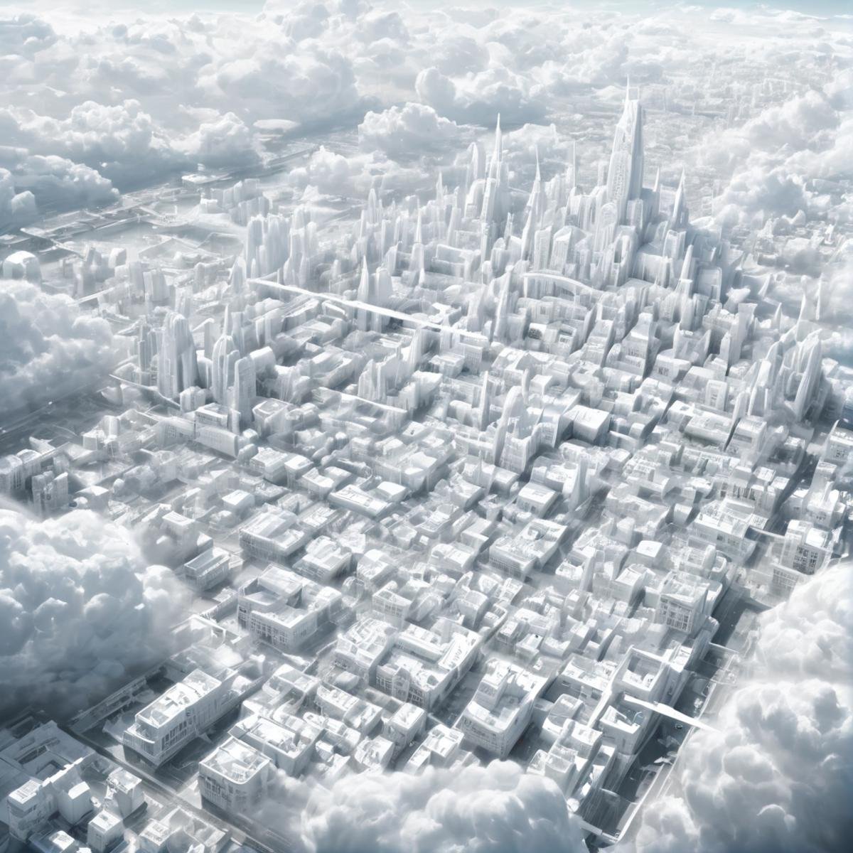 masterpiece,high resolution,detailed, <lora:air_xl:0.8>airmode,,city made of cloud,cloud,air,white city