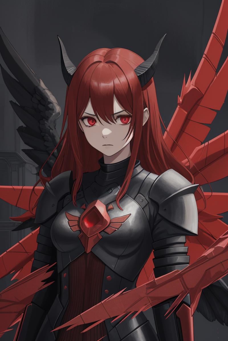 woman,  black wings,  horns by Dddokter on Tensor.Art
