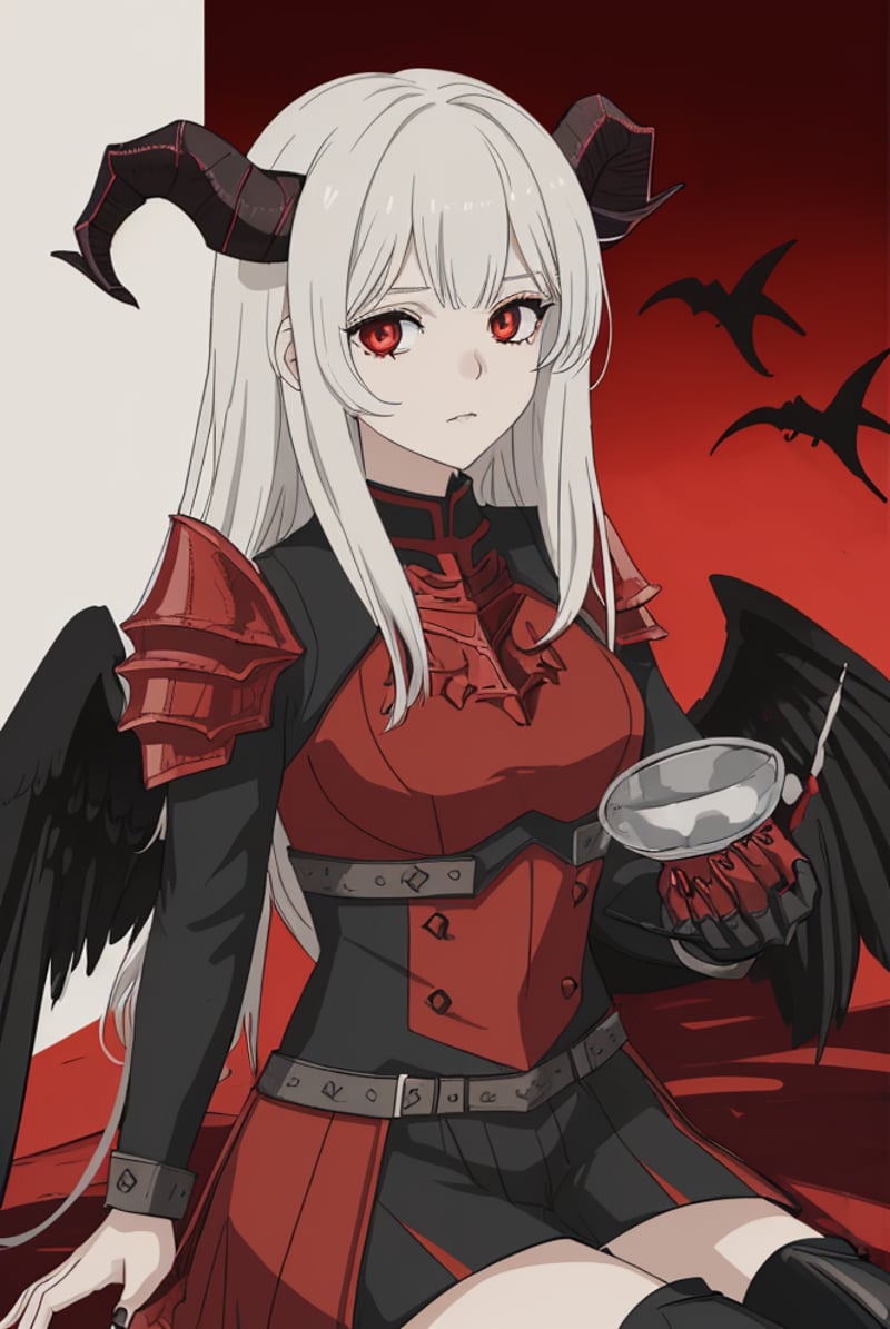 woman,  black wings,  horns by Dddokter on Tensor.Art