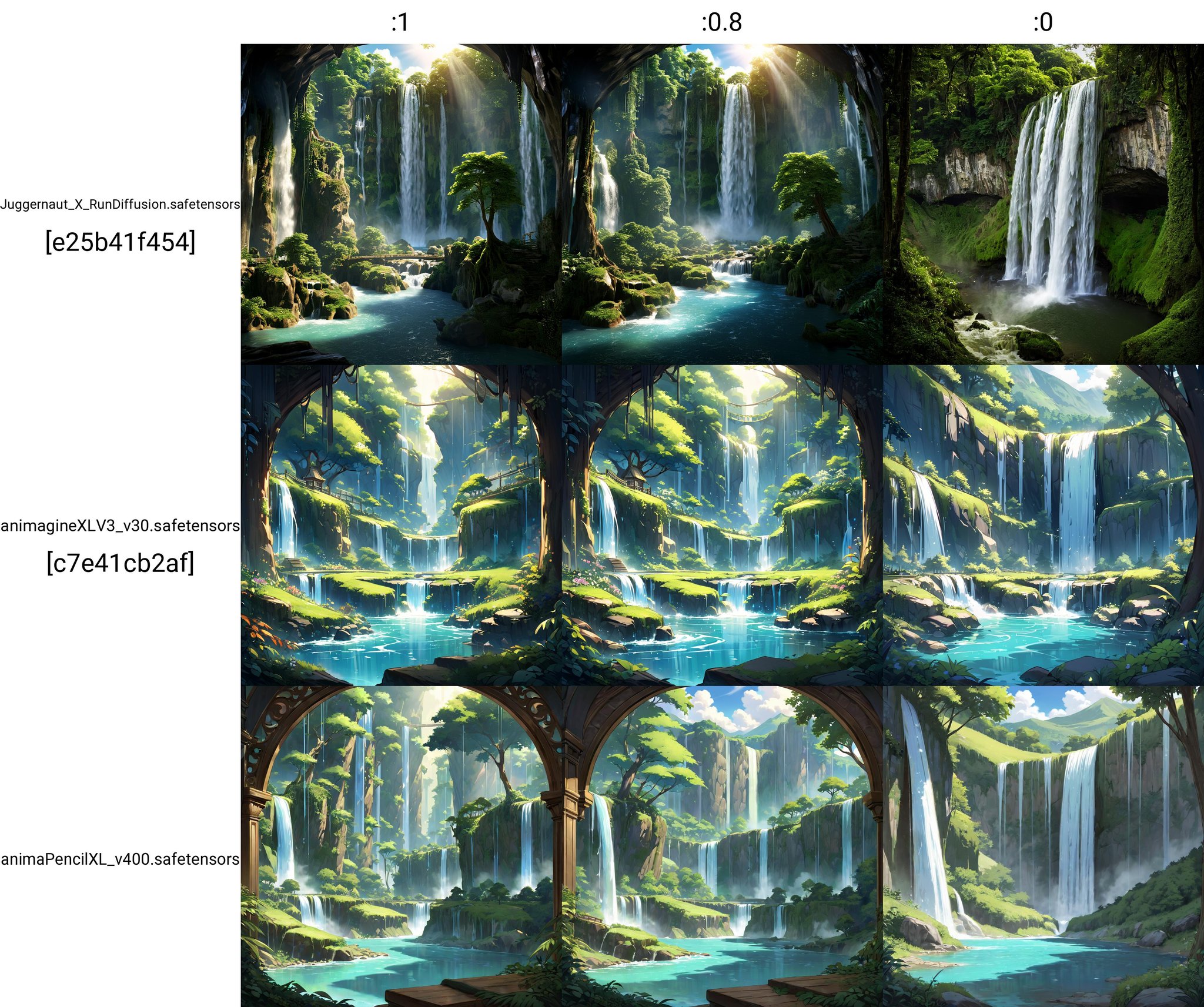 scenary,  waterfall,  4esthet1c by nocor1i8 on Tensor.Art