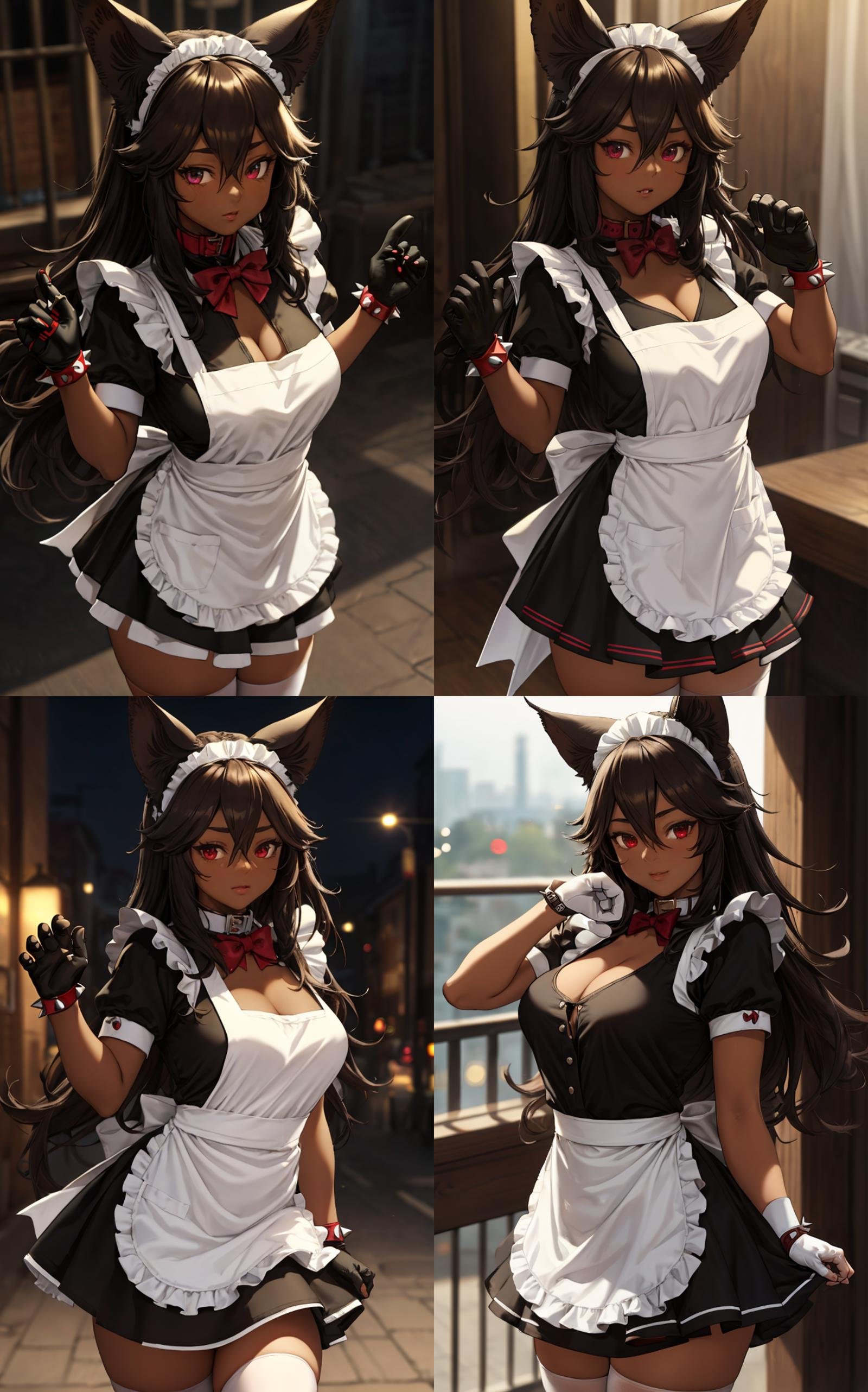 CatPaw_houtengeki_cerberus_ownwaifu,  1girl,  animal ears by ownwaifu on Tensor.Art