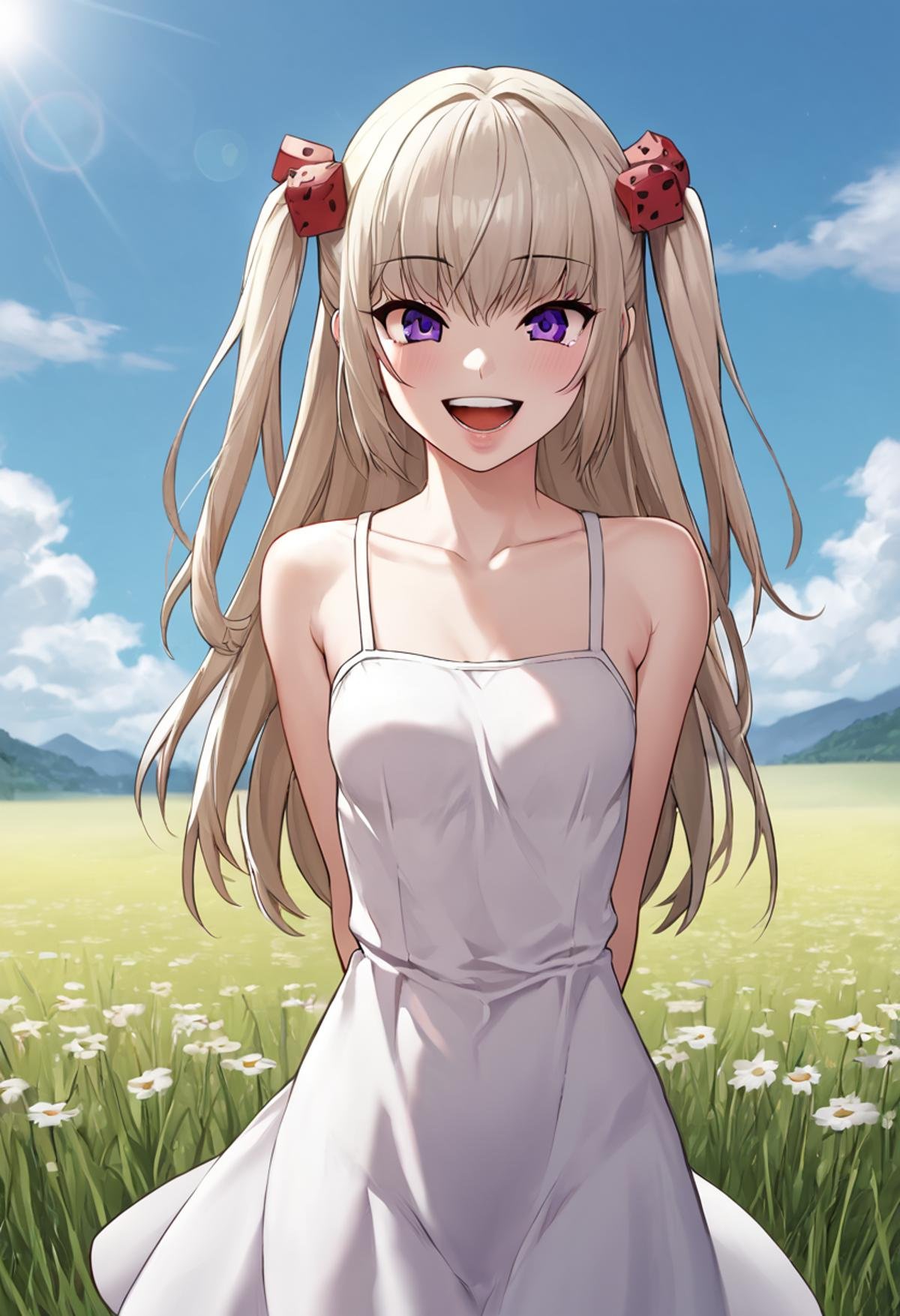 joo_ra_mi,  purple eyes,  long hair by Orfeo on Tensor.Art