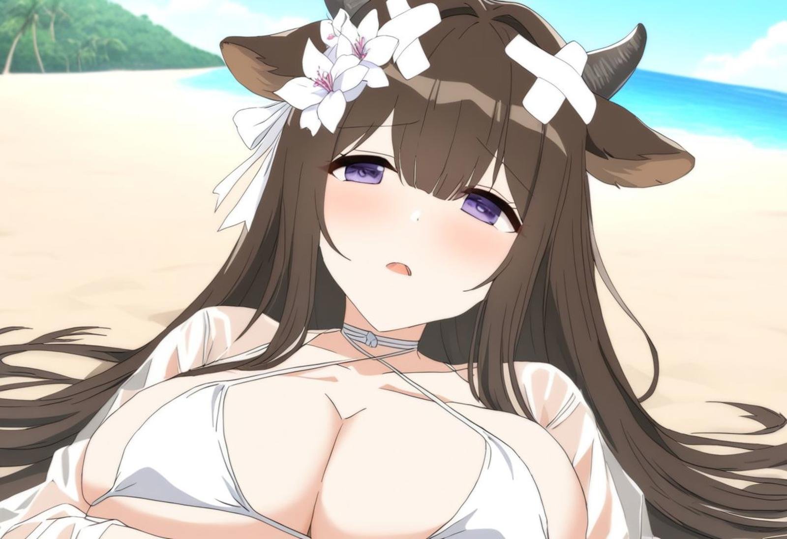 Azur Lane Slow Ahead Style,  kashino_\(azur_lane\),  cow_ears by Sylsatra on Tensor.Art