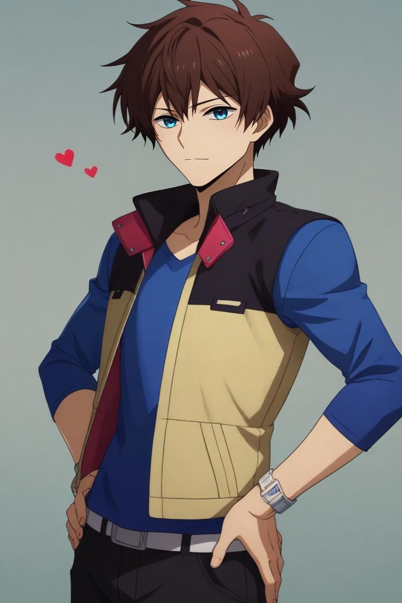 score_9, score_8_up, score_7_up, source_anime, rating_safe, , (3d:0.4), looking at viewer, , 1boy, solo, male focus, <lora:nice_hamatora_pony:0.96>, nice_hamatora, brown hair, blue eyes, , , upper body, skytree, noon, hand on hip, heart eyes, , <lora:sdxl_lightning_8step_lora:1>