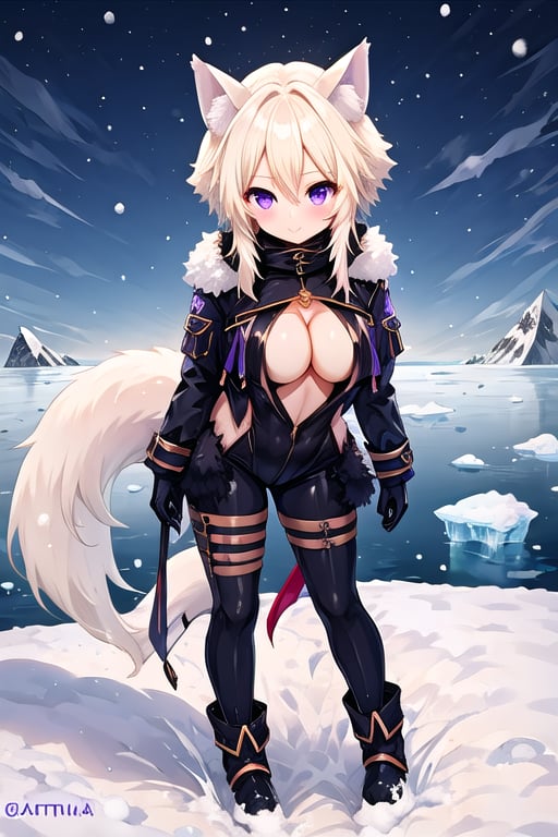 zeta,  animal ears,  purple eyes by Oliver DR on Tensor.Art