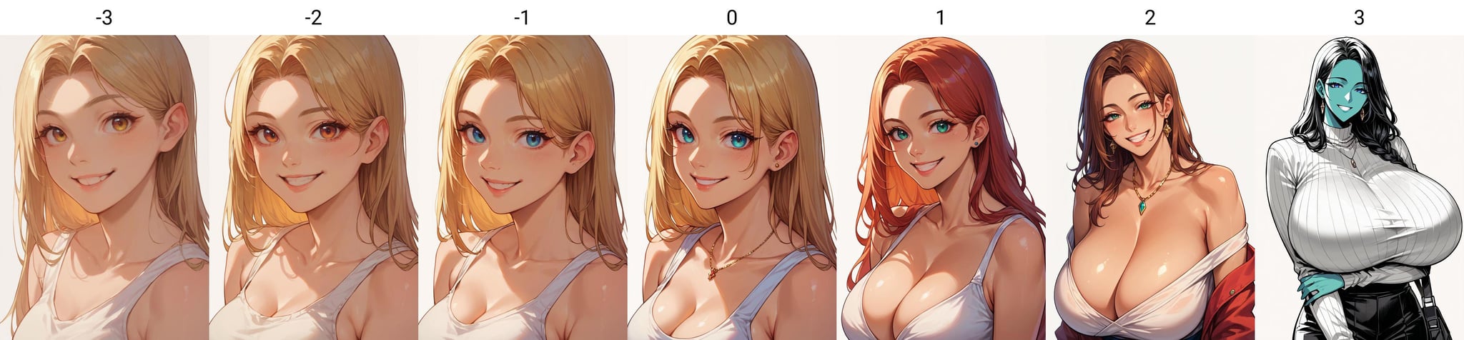 score_9,score_8_up,score_7_up,score_6_up, source_anime<lora:breasts_size_slider_pdxl_goofy:-3> 1girl,solo,breasts,looking at viewer, upper body,smile,happy,white background, absurdres, large breasts, 