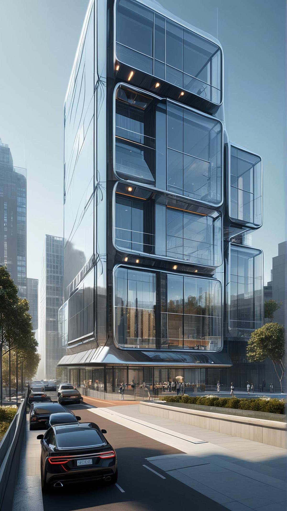 3D rendering,  futuristic architecture,  sleek design by AIDigitalMediaAgency on Tensor.Art
