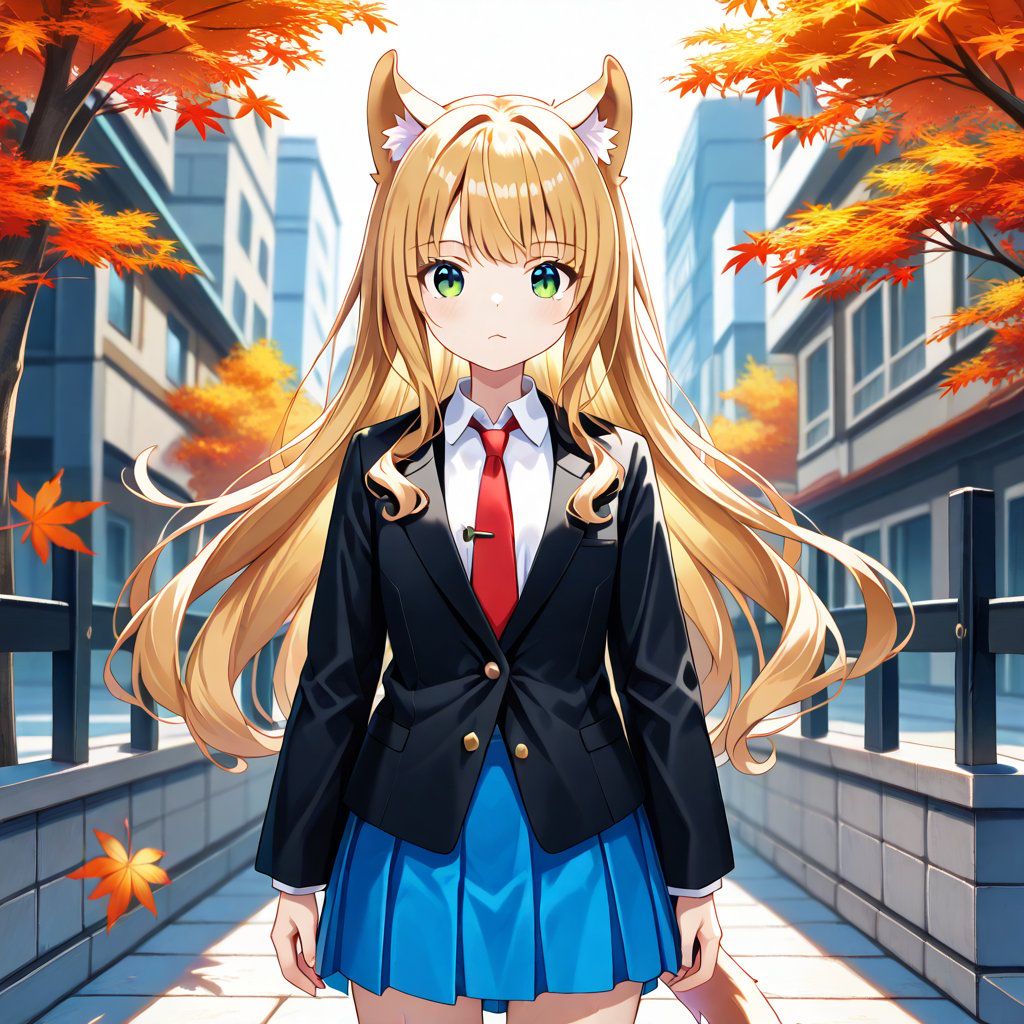 maple,  blonde hair,  bangs by Strohschein on Tensor.Art