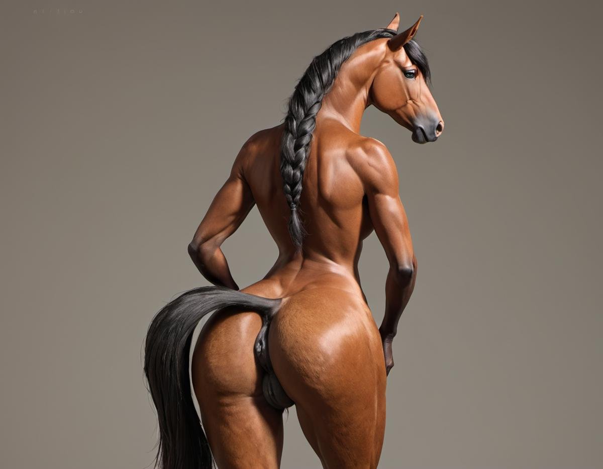 anthro,  anthro horse woman,  standing by FatsIncognito on Tensor.Art