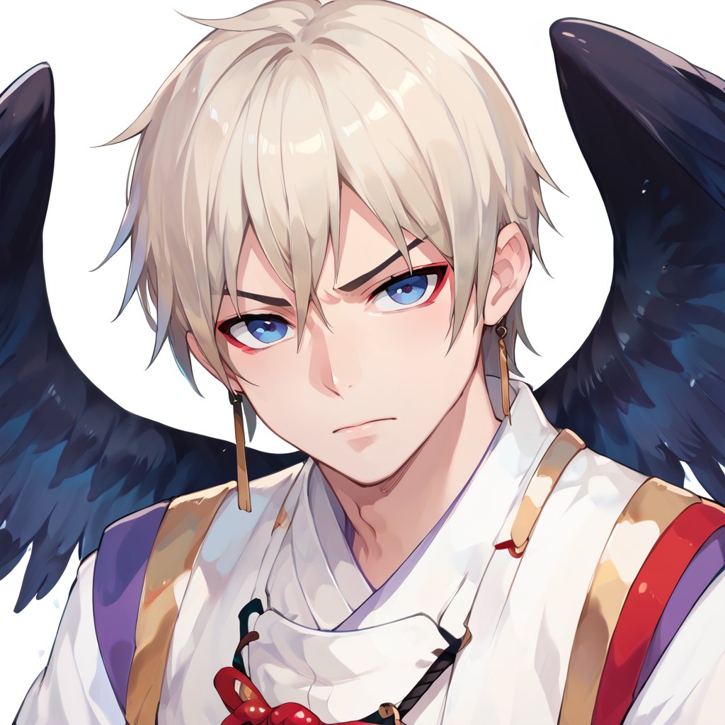 score_9, score_8_up, score_7_up, score_6_up, score_5_up, score_4_up, source_anime, BREAK, 1boy, male focus, , looking at viewer, close up,, ,,serious,Ootengu_Onmyoji