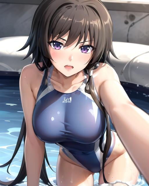 yui,  (swimsuit,  highleg swimsuit by TTanG on Tensor.Art