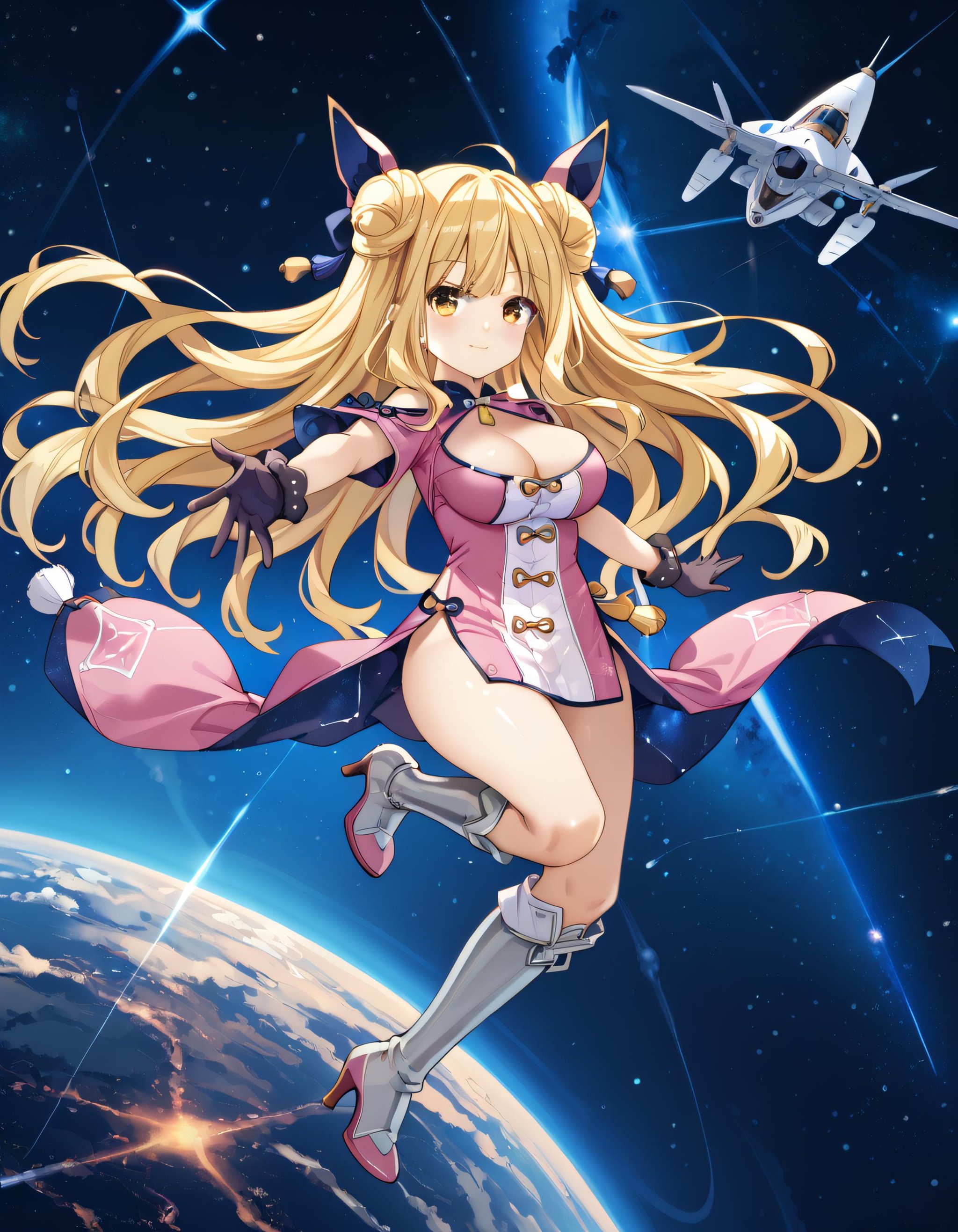 Mukuro,  hairstyle3,  blonde hair by C2P on Tensor.Art