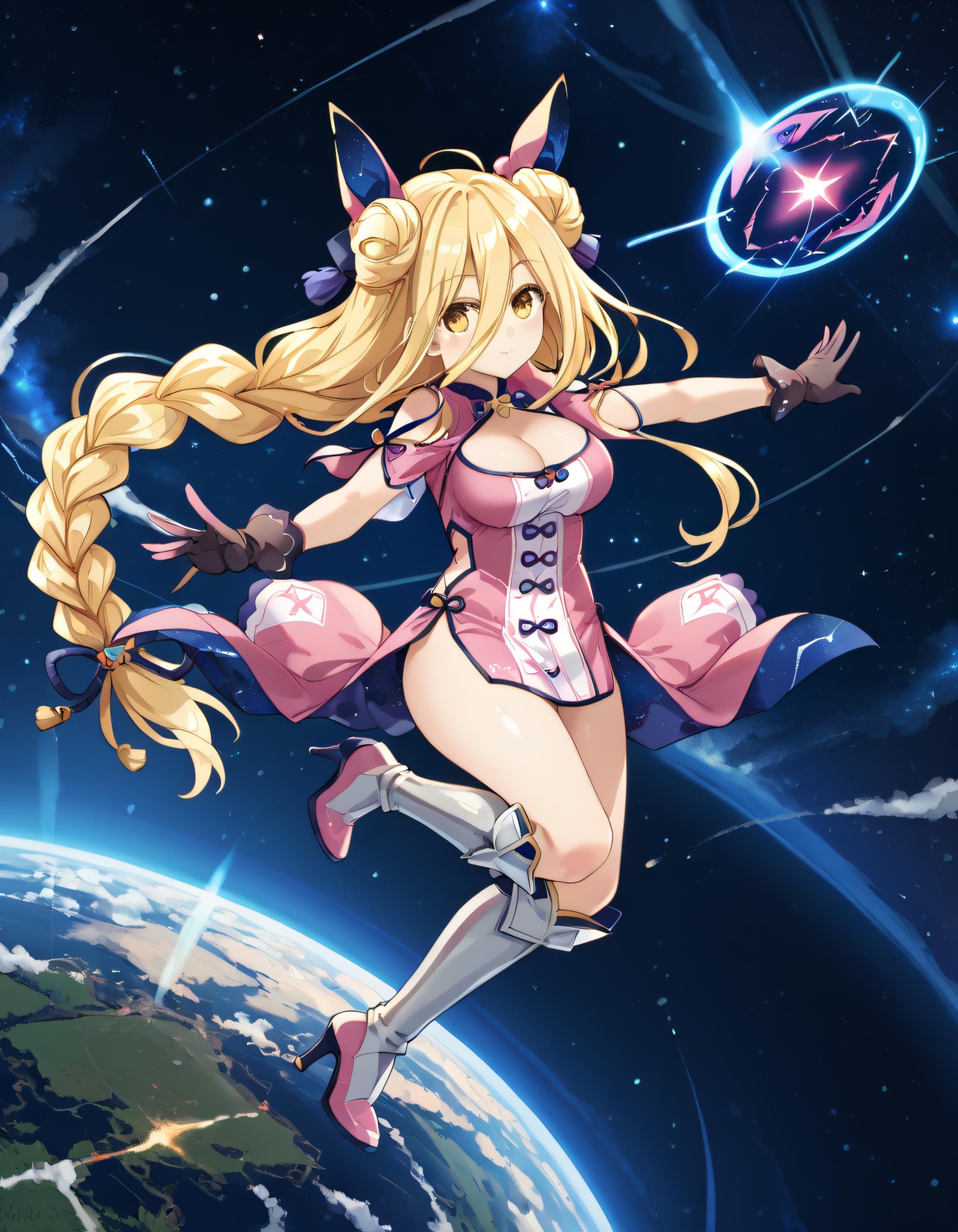 Mukuro,  hairstyle2,  blonde hair by C2P on Tensor.Art