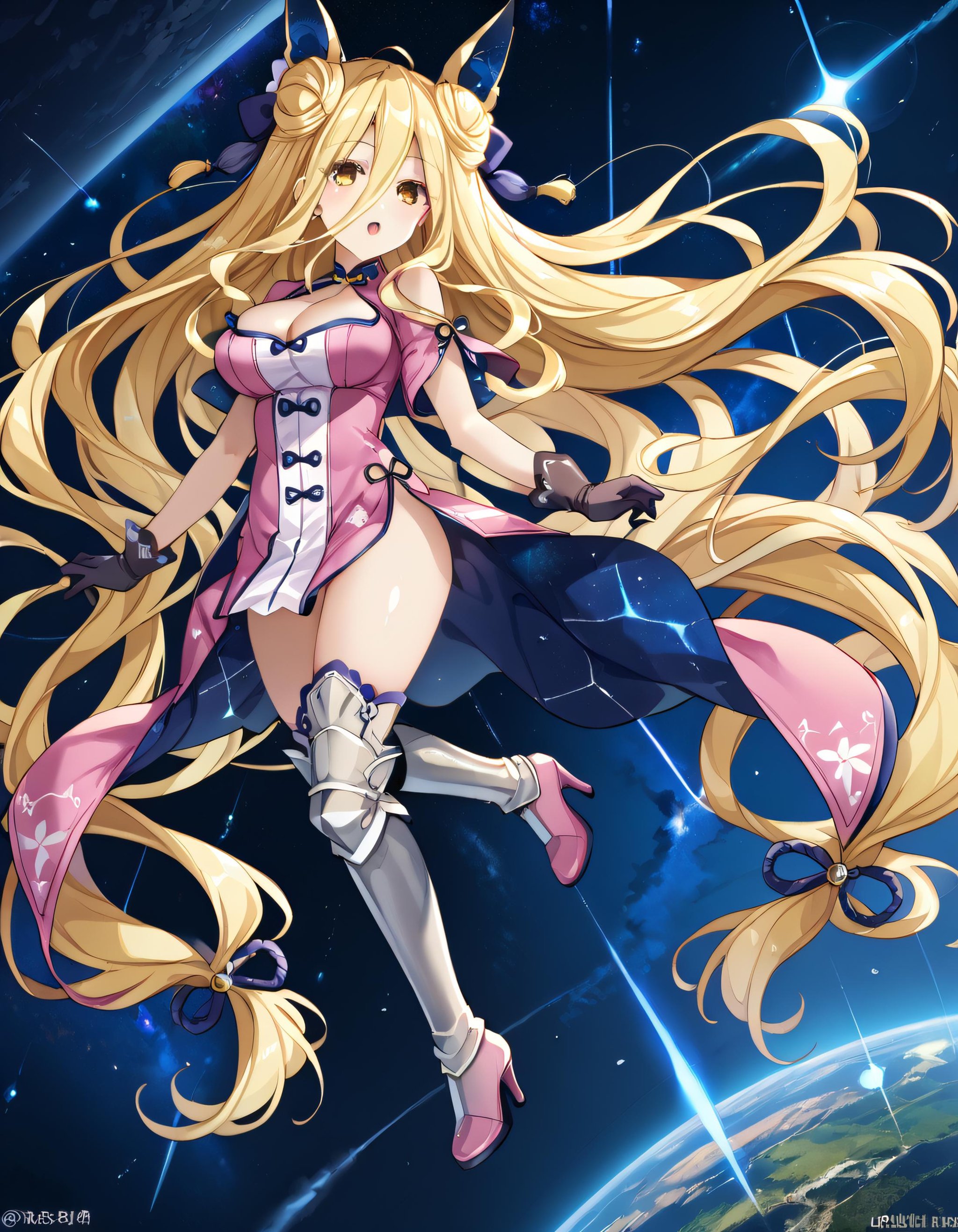 Mukuro,  hairstyle1,  blonde hair by C2P on Tensor.Art